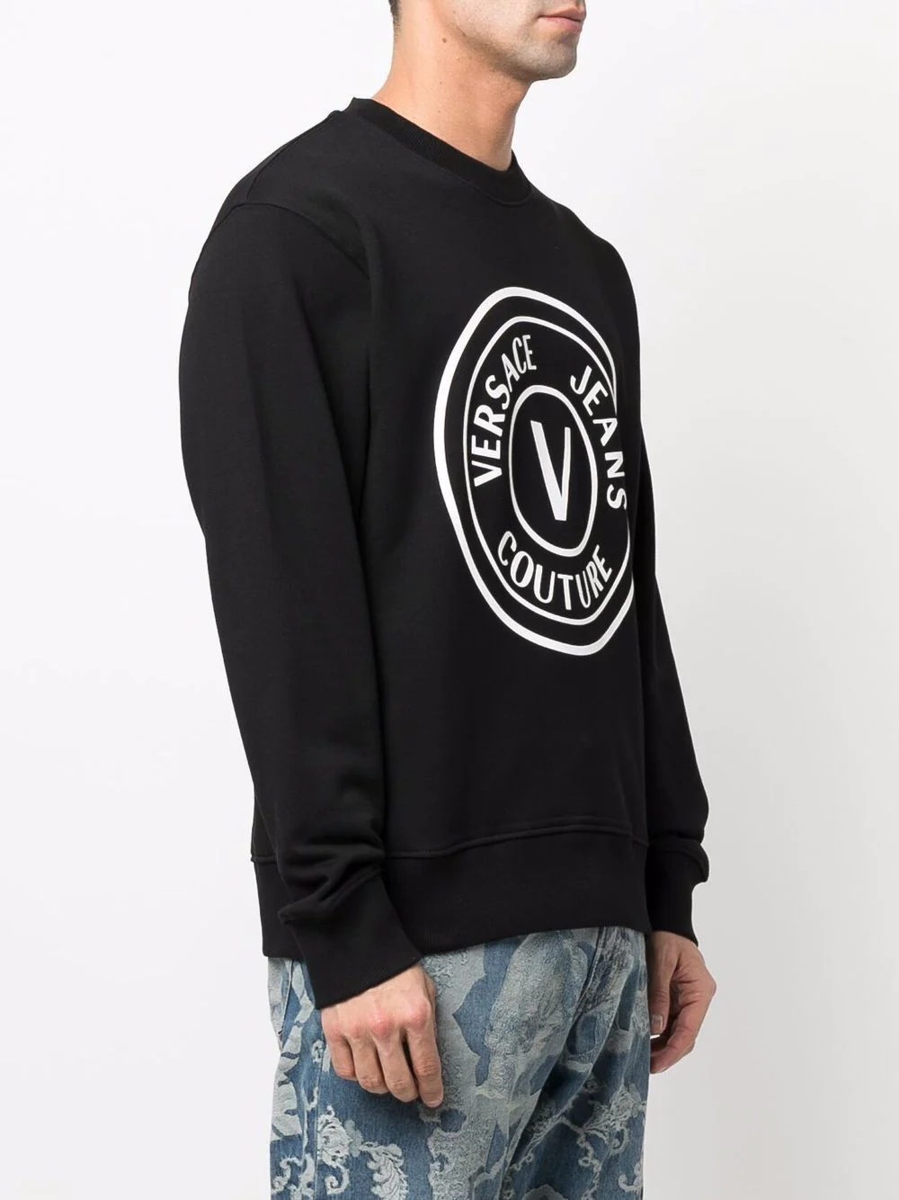 V-Emblem motif sweatshirt - 3