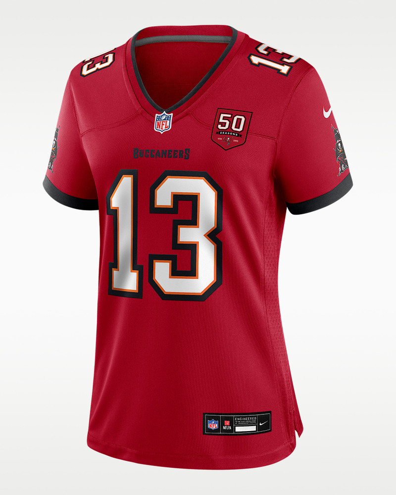 Mike Evans Tampa Bay Buccaneers 50th Anniversary Women’s Nike NFL Game Jersey 1