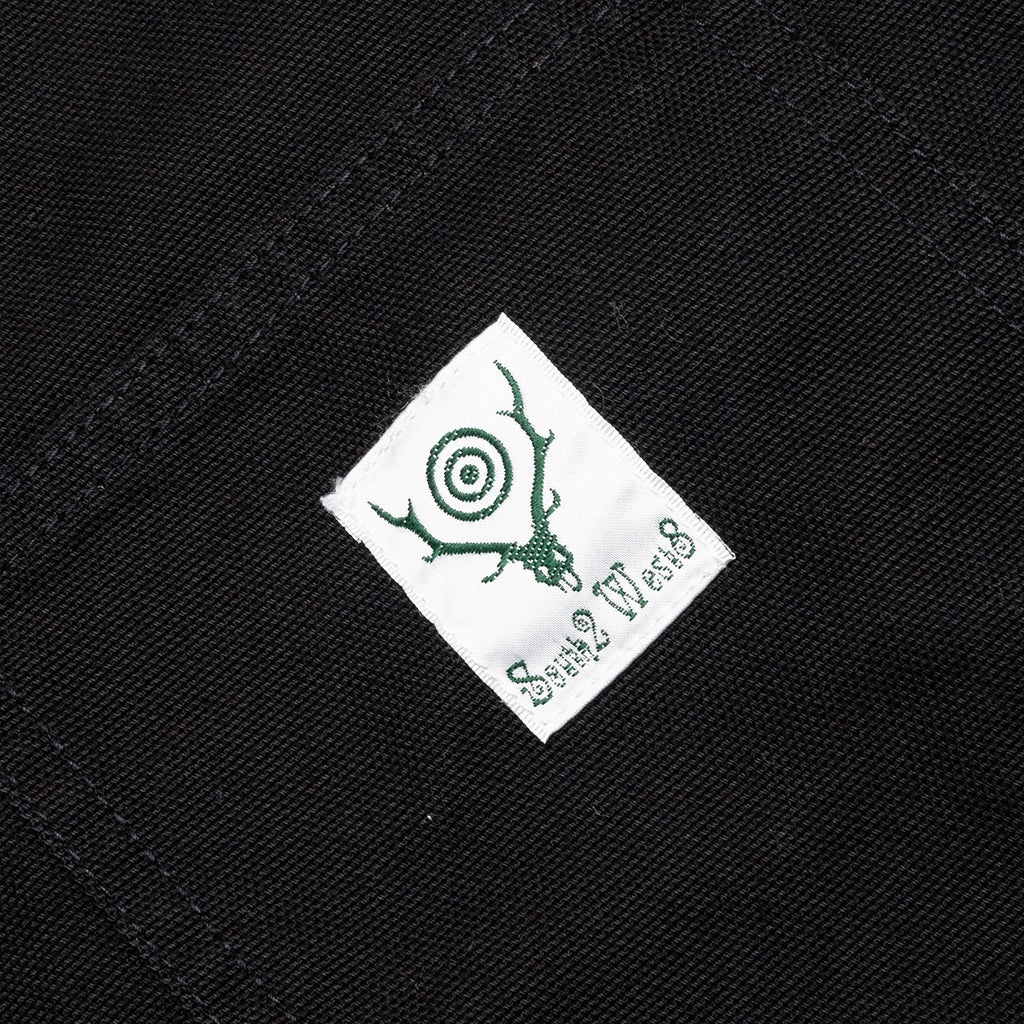 COTTON CANVAS COVERALL - BLACK - 3