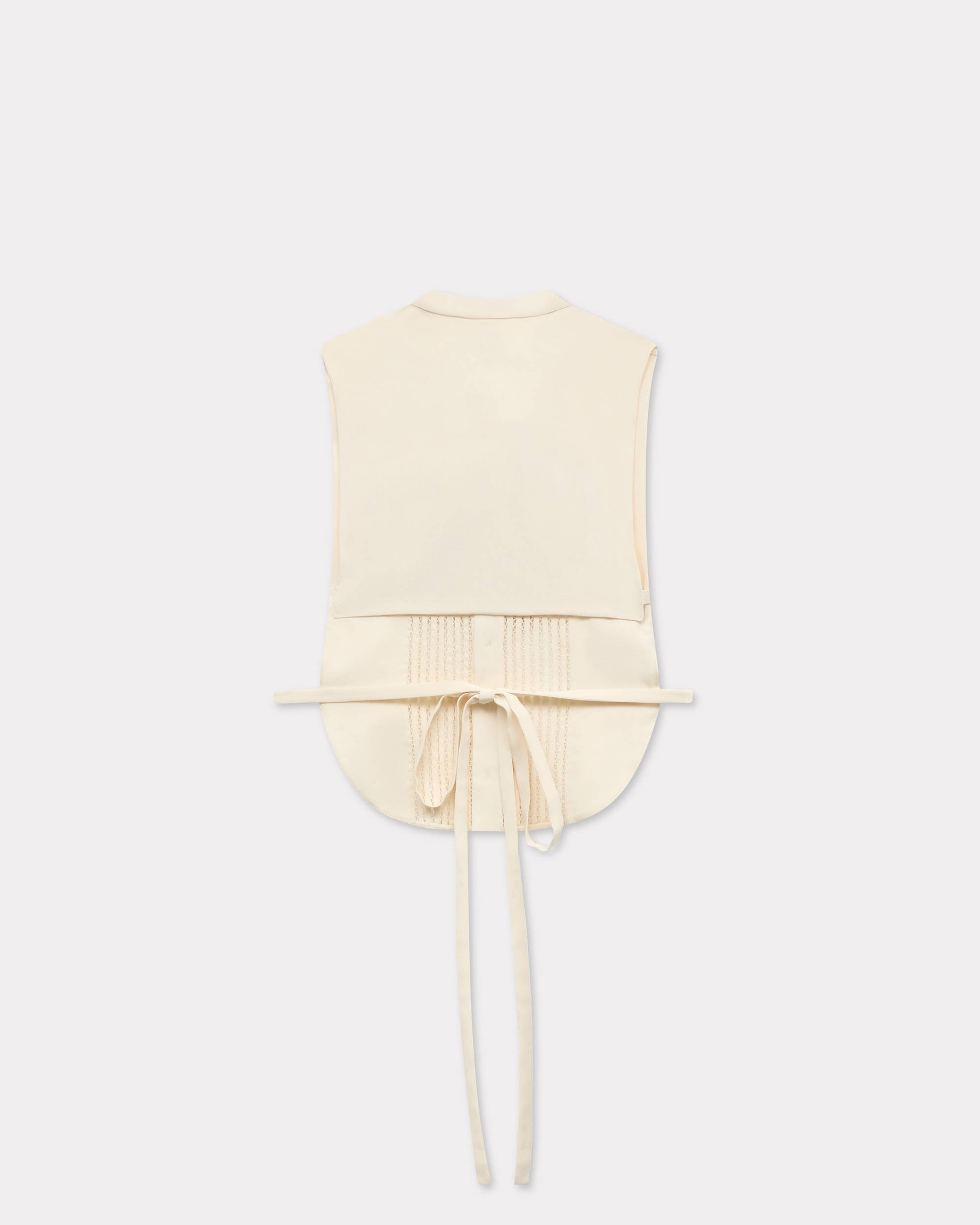 Plastron top in silk - 2