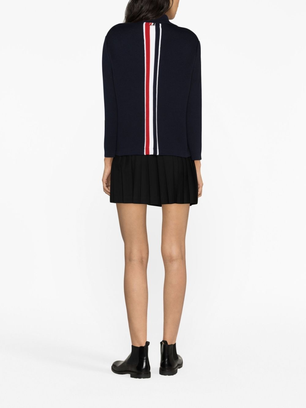 RWB-stripe intarsia jacket - 2