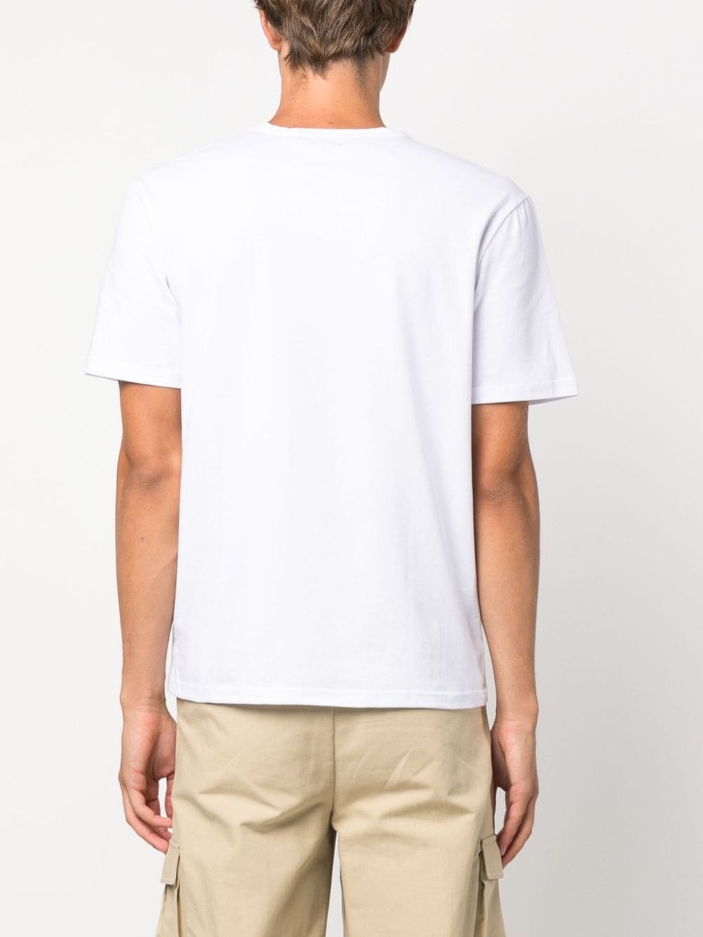 plain stretch-cotton T-shirt - 4