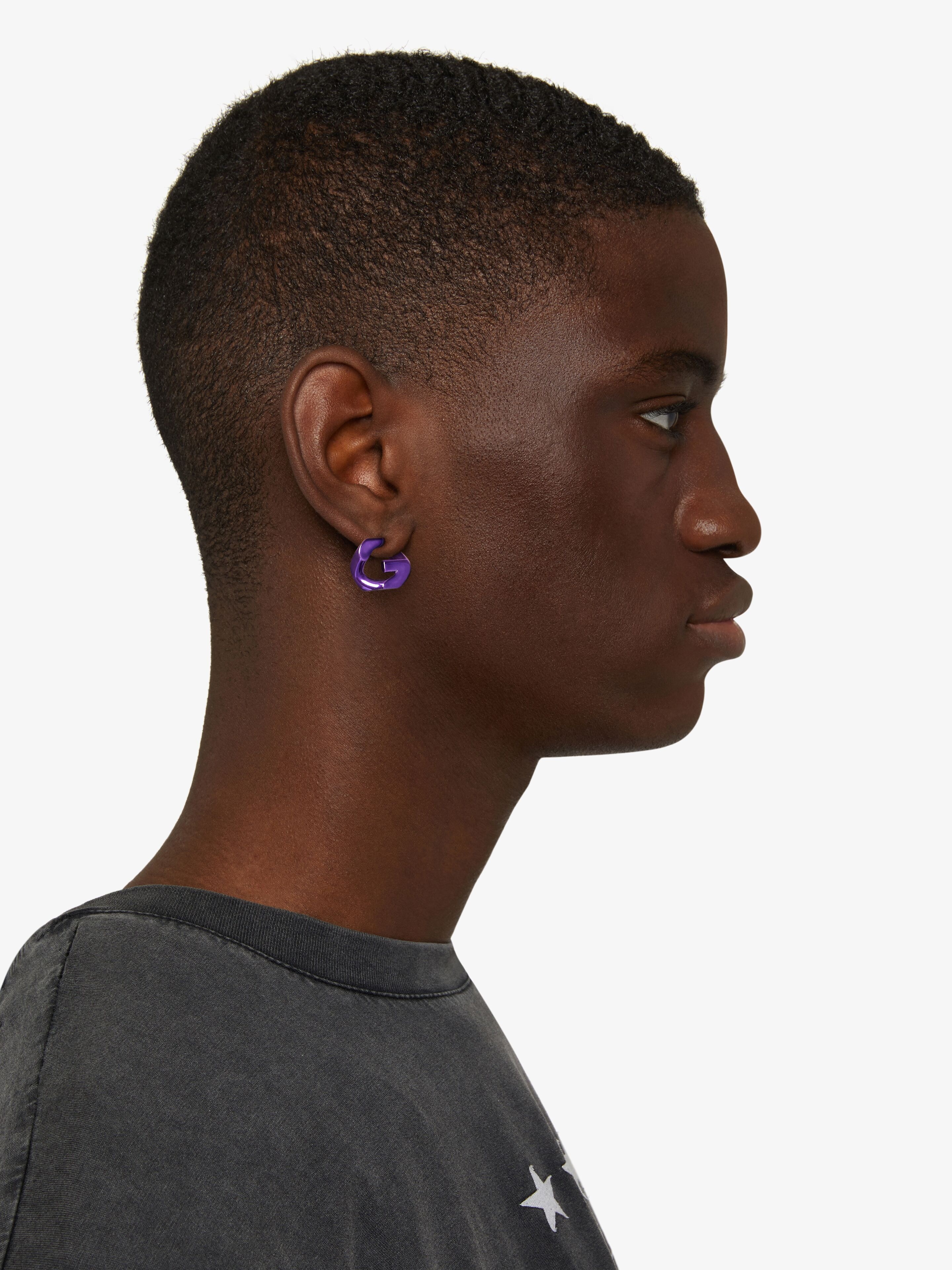 G CHAIN EARRINGS IN ENAMELED - 4