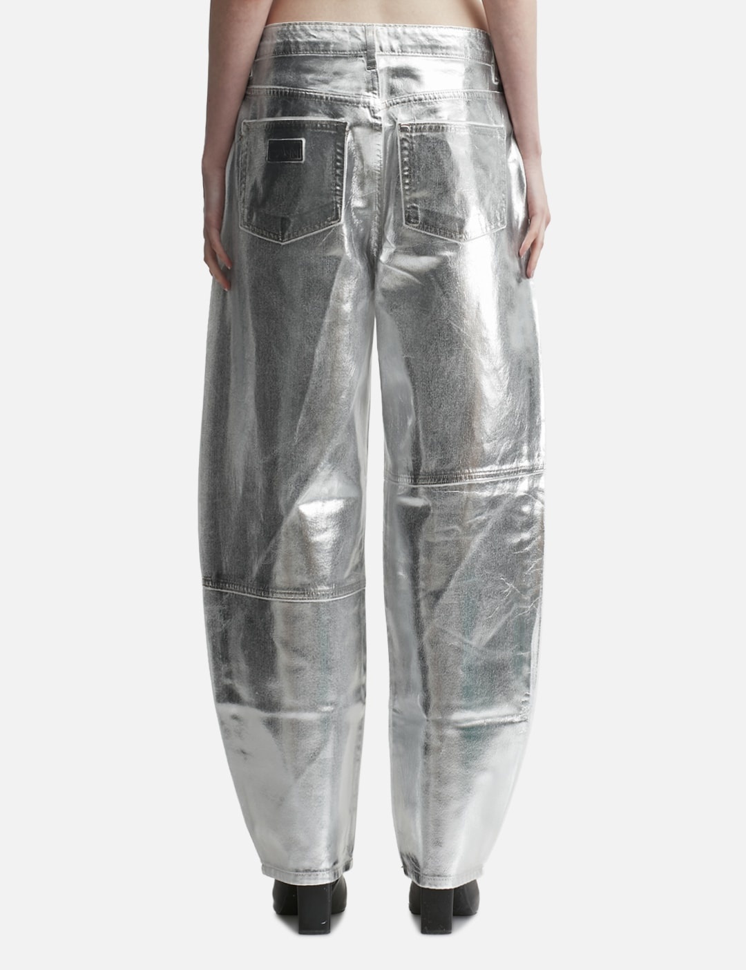 SILVER FOIL STARY JEANS - 3