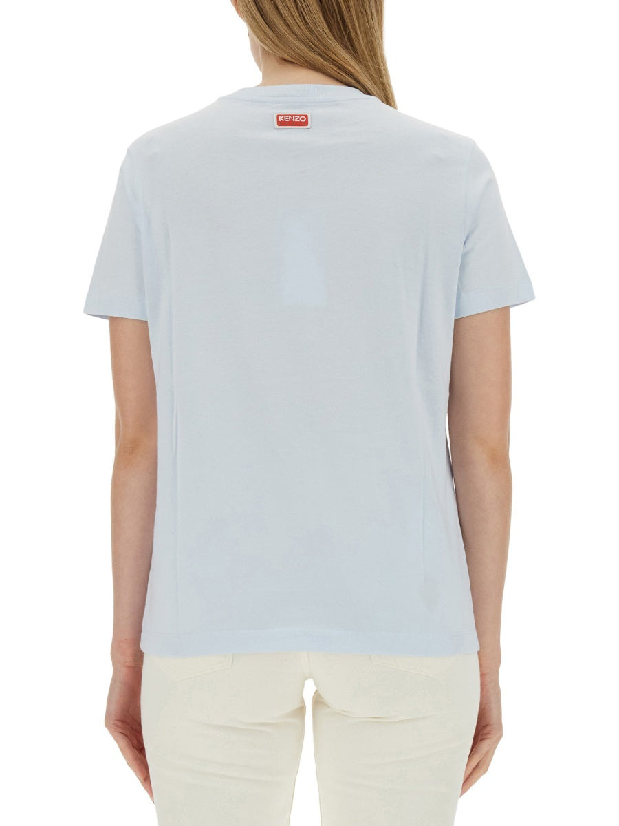 Kenzo Women T-Shirt With Tiger Embroidery - 3