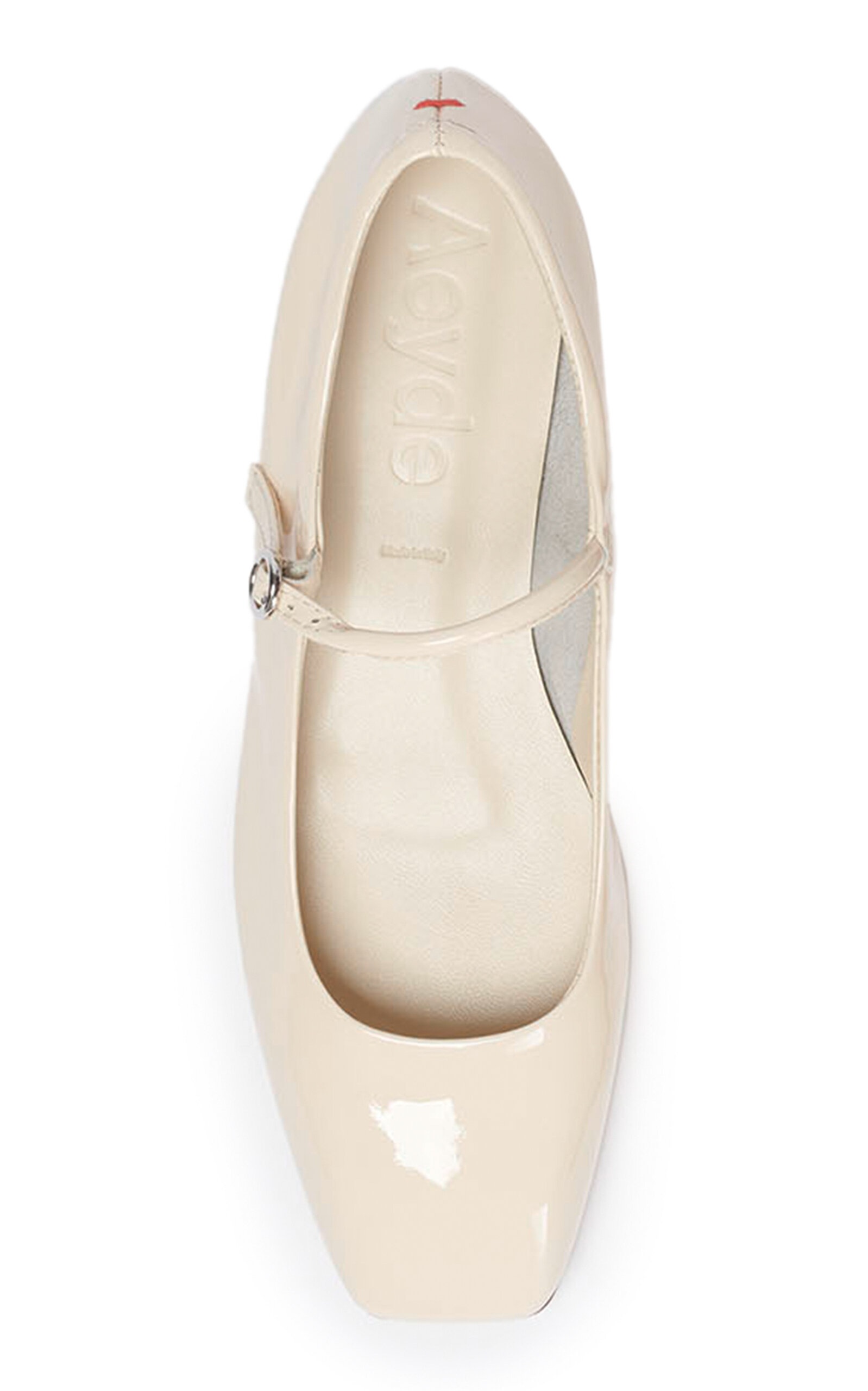 Uma Patent Leather Mary Jane Flats ivory - 5