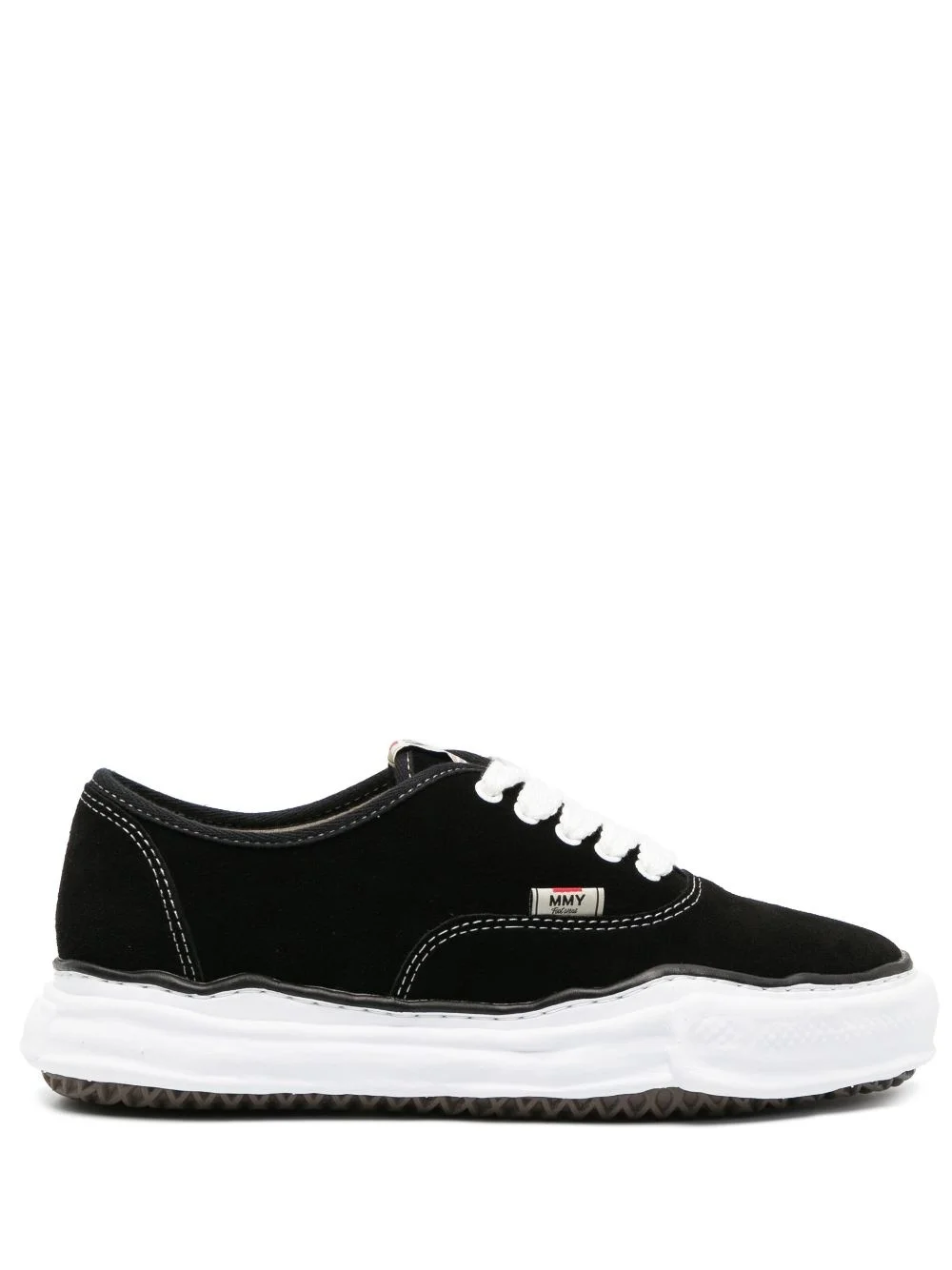 logo-patch low-top sneakers - 1