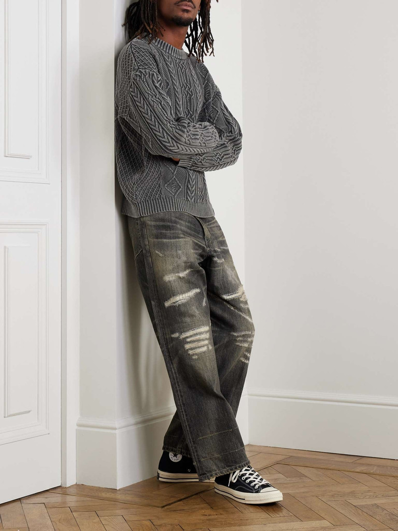 NEIGHBORHOOD Wide-Leg Distressed Jeans outlook
