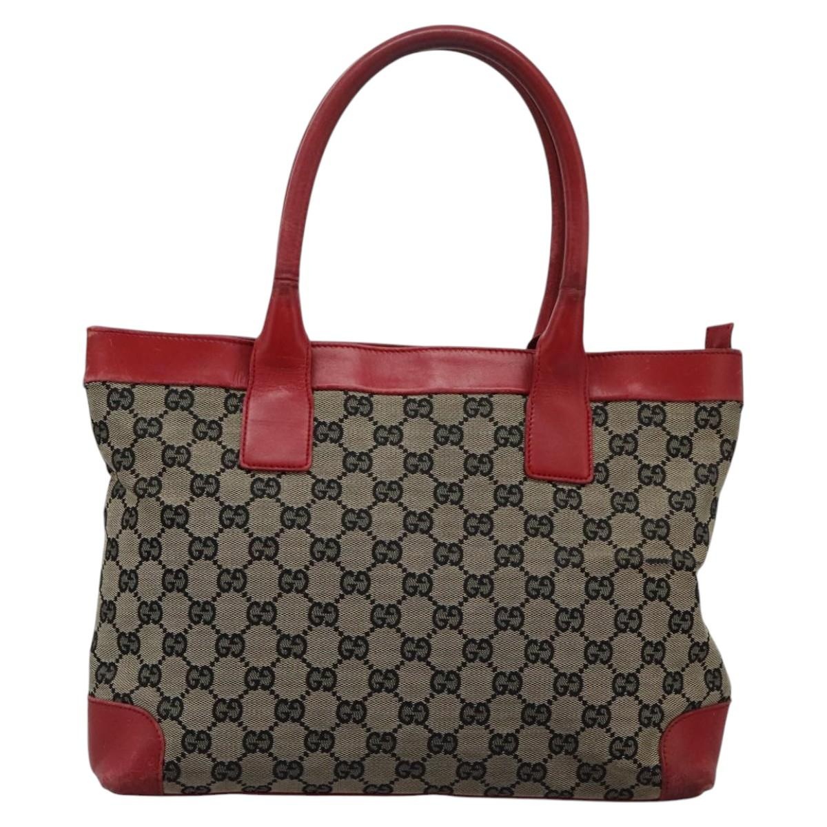 GUCCI GG Supreme Tote Bag Beige Red Gold 002 119 - 13