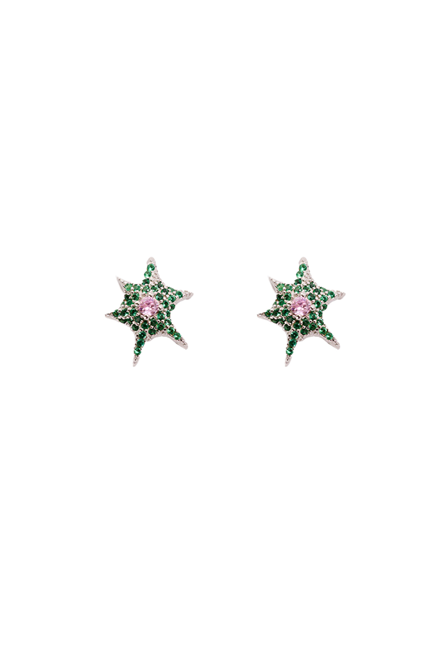 EMERALD STARBURST STUDS - 1