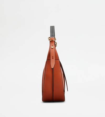 Tod's TIMELESS HOBO BAG IN LEATHER SMALL - ORANGE outlook