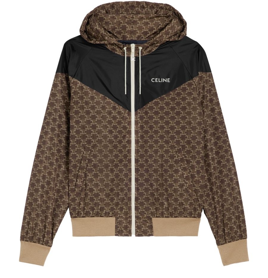 CELINE 関税込 blouson jacket in monogram nylon CELINE BLOUSON JACKET IN MONOGRAM NYLON - | CELINE