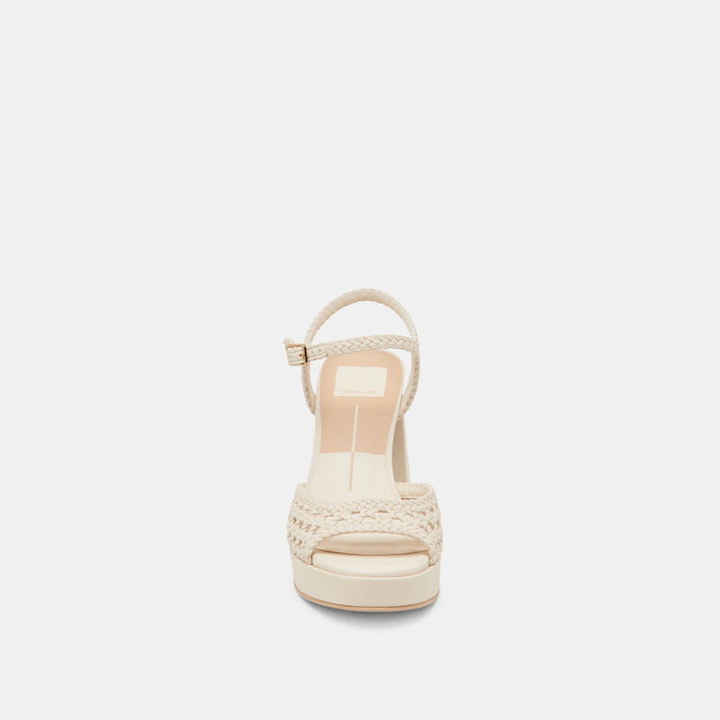 PEYTEN HEELS CREME WOVEN STELLA 9