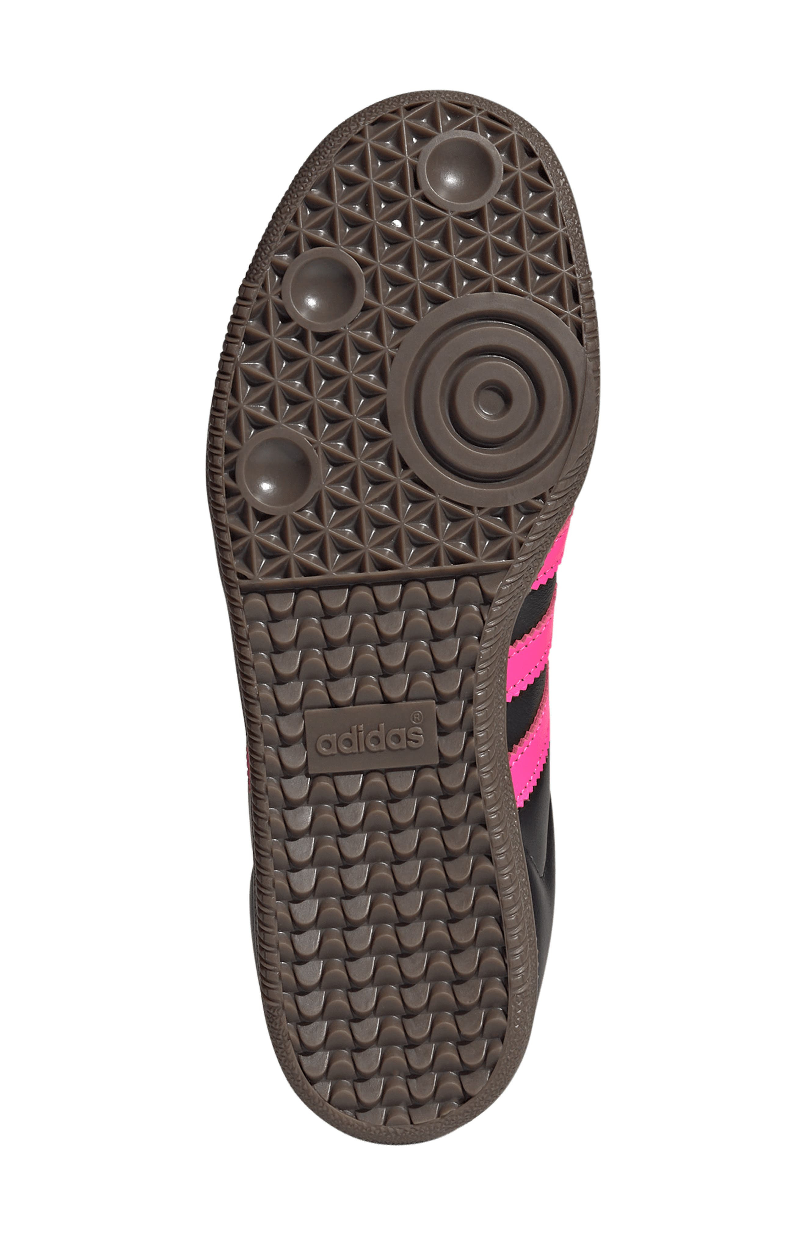 adidas Samba OG Sneaker in Black/Lucid Pink/Gum at Nordstrom - 5