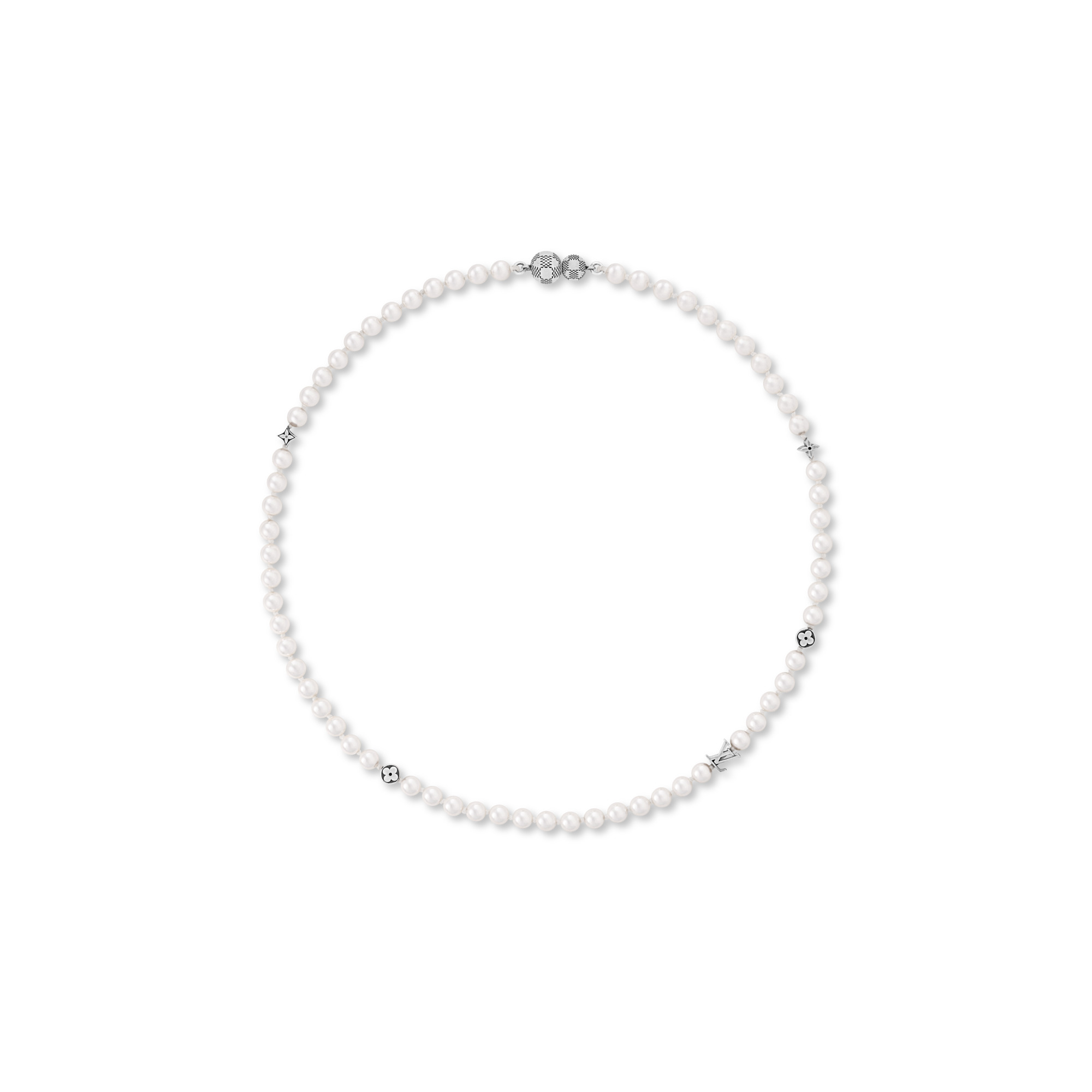 Louis Vuitton Monogram Slim Pearls Necklace | REVERSIBLE