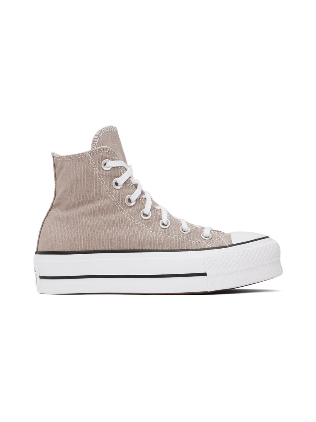 Taupe Chuck Taylor All Star Lift Platform High Top Sneakers - 1