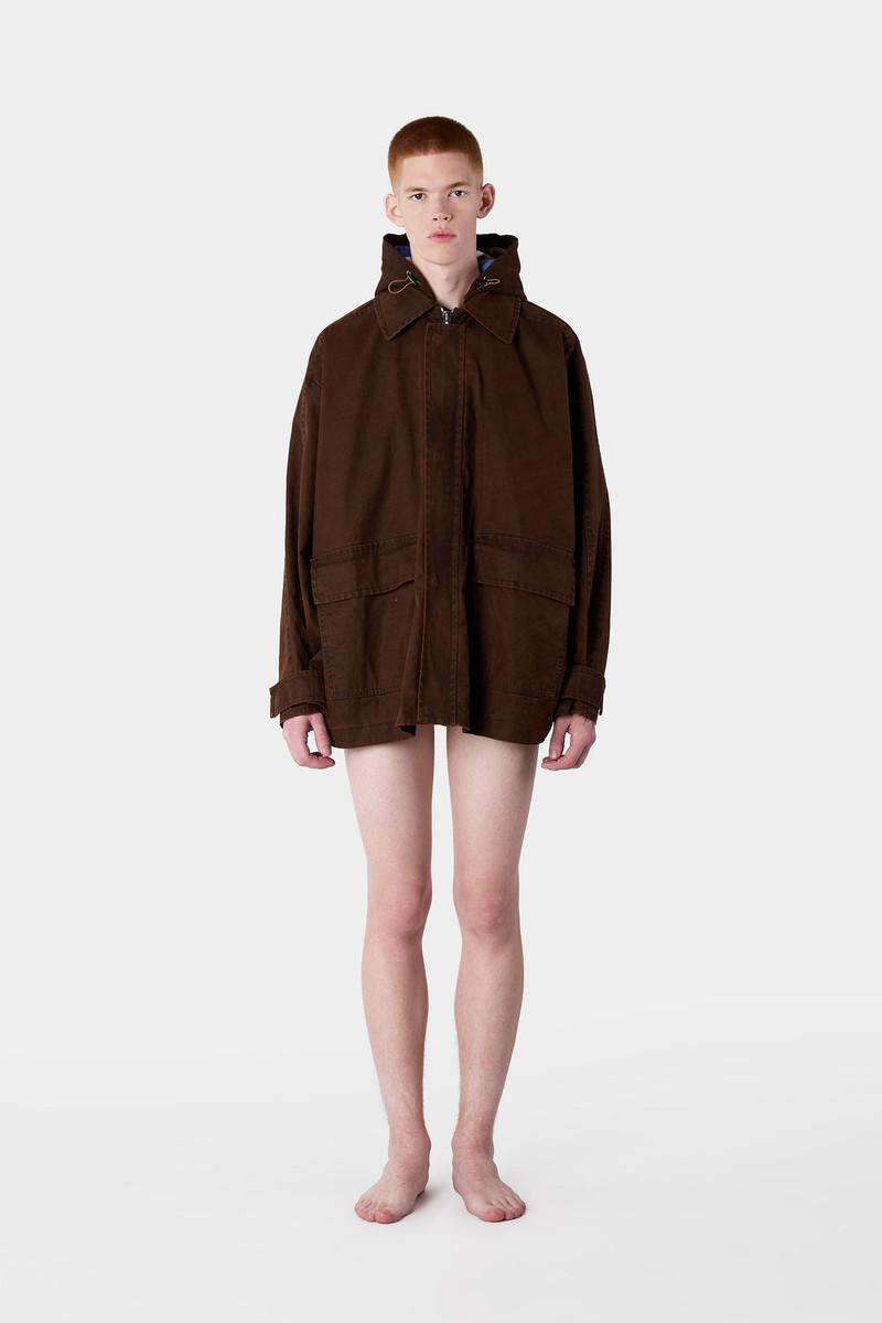 CAR COAT / brown 5