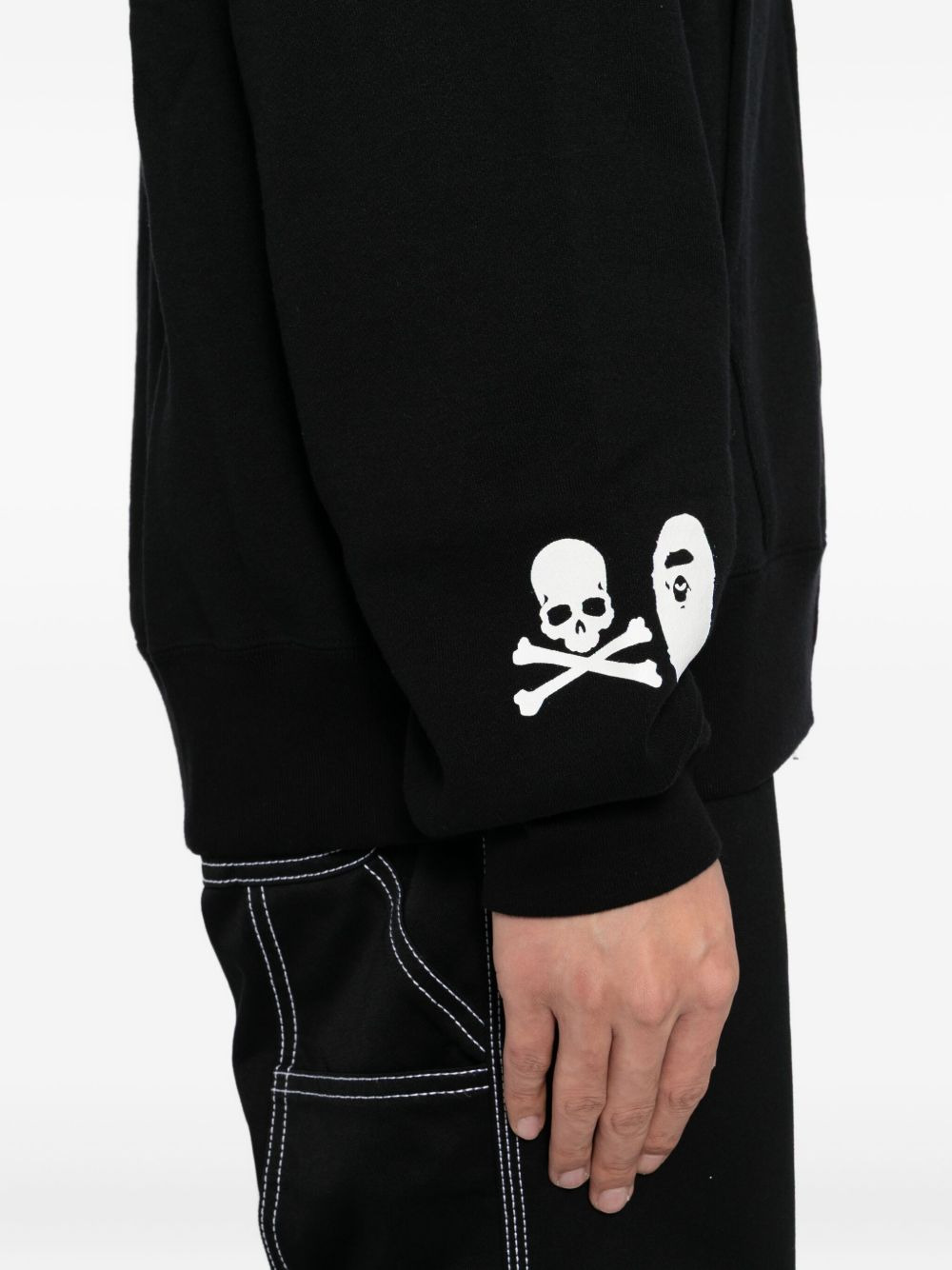 x Bape panel hoodie - 5