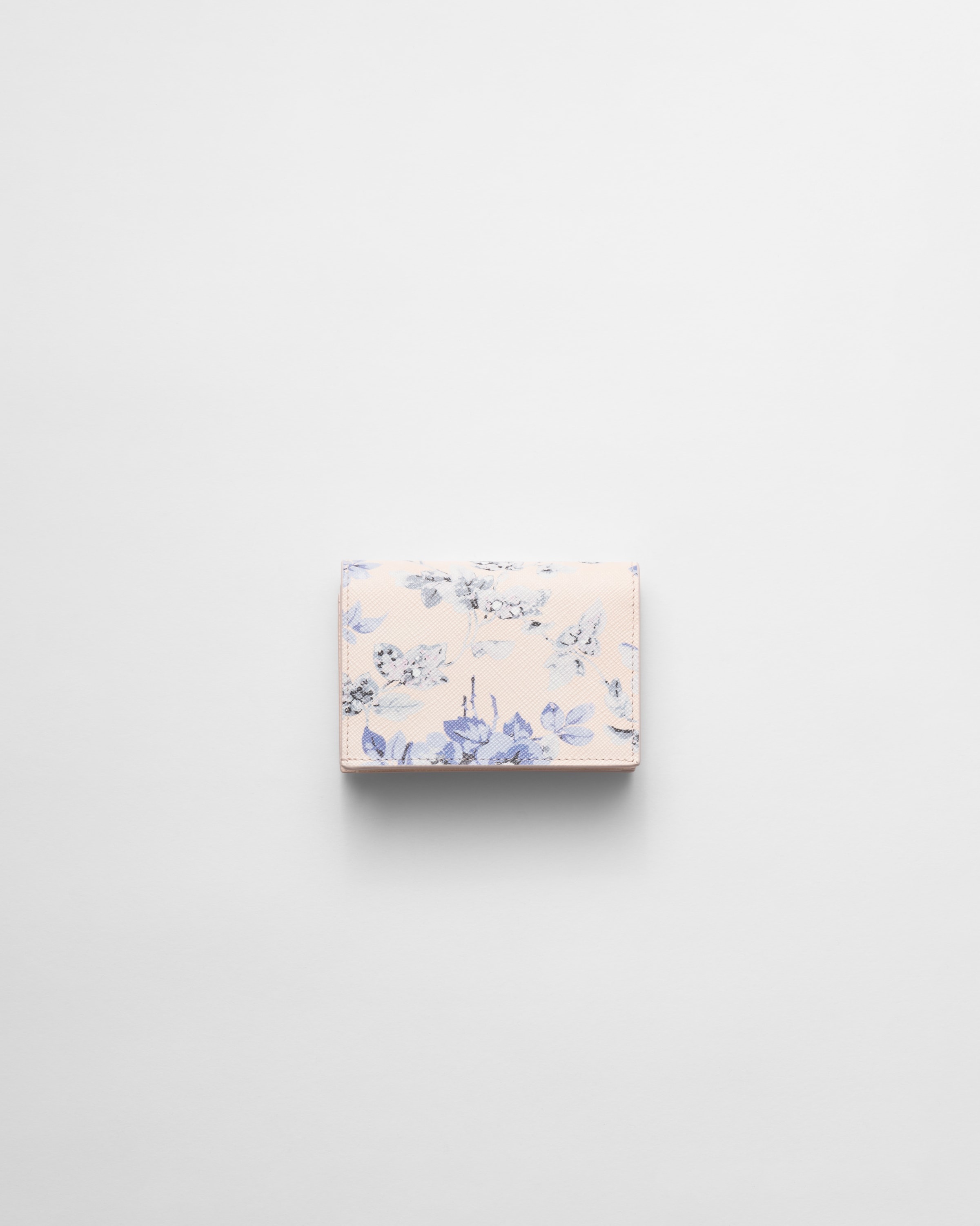 Small printed Saffiano leather wallet - 3