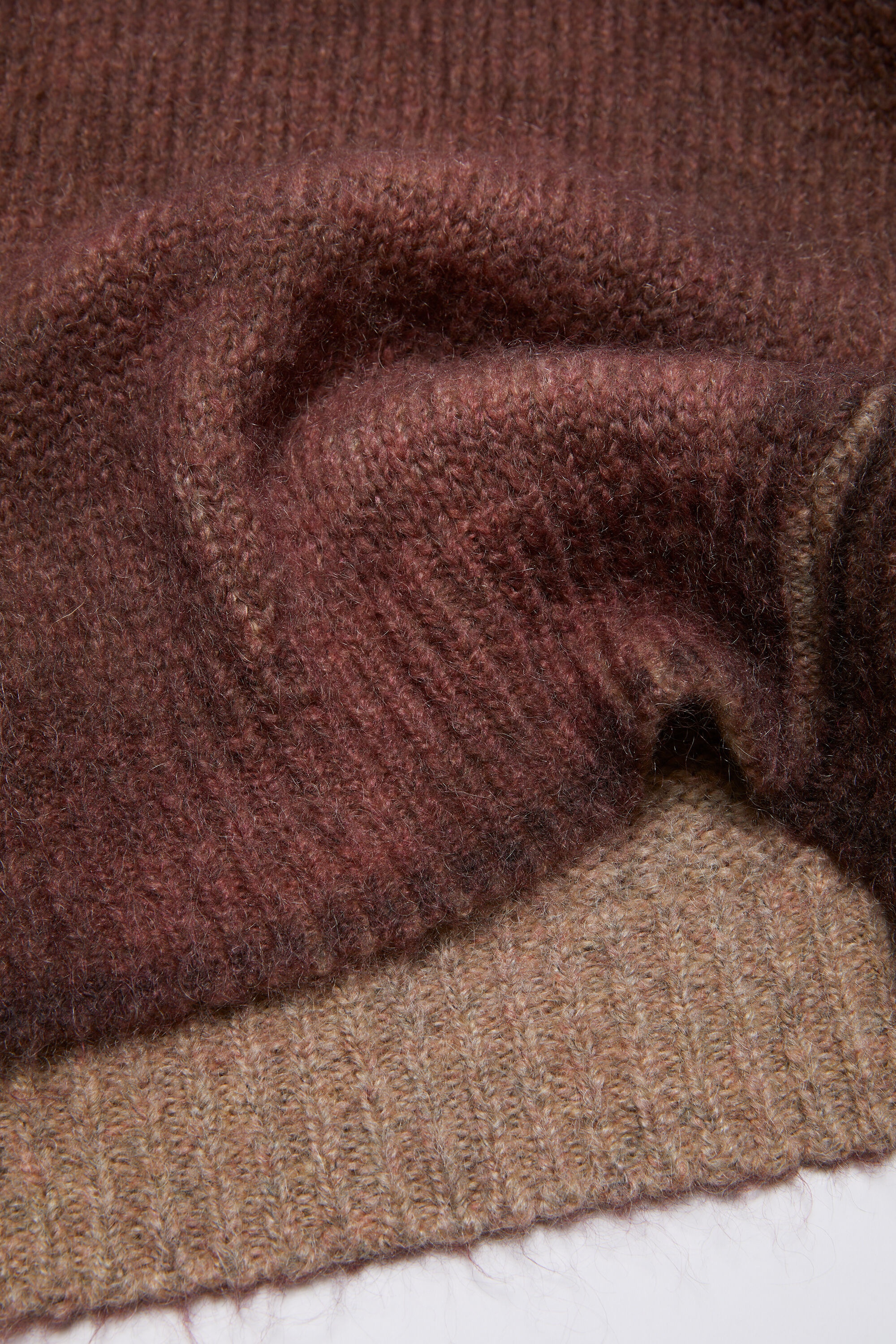 Sprayed knit jumper - Rust red - 5
