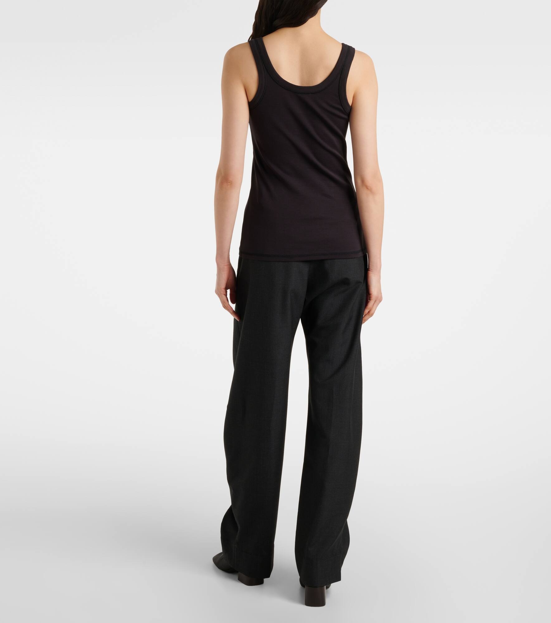 Cotton jersey tank top - 3