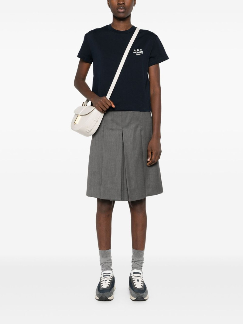A.P.C. logo-embroidered cotton T-shirt outlook