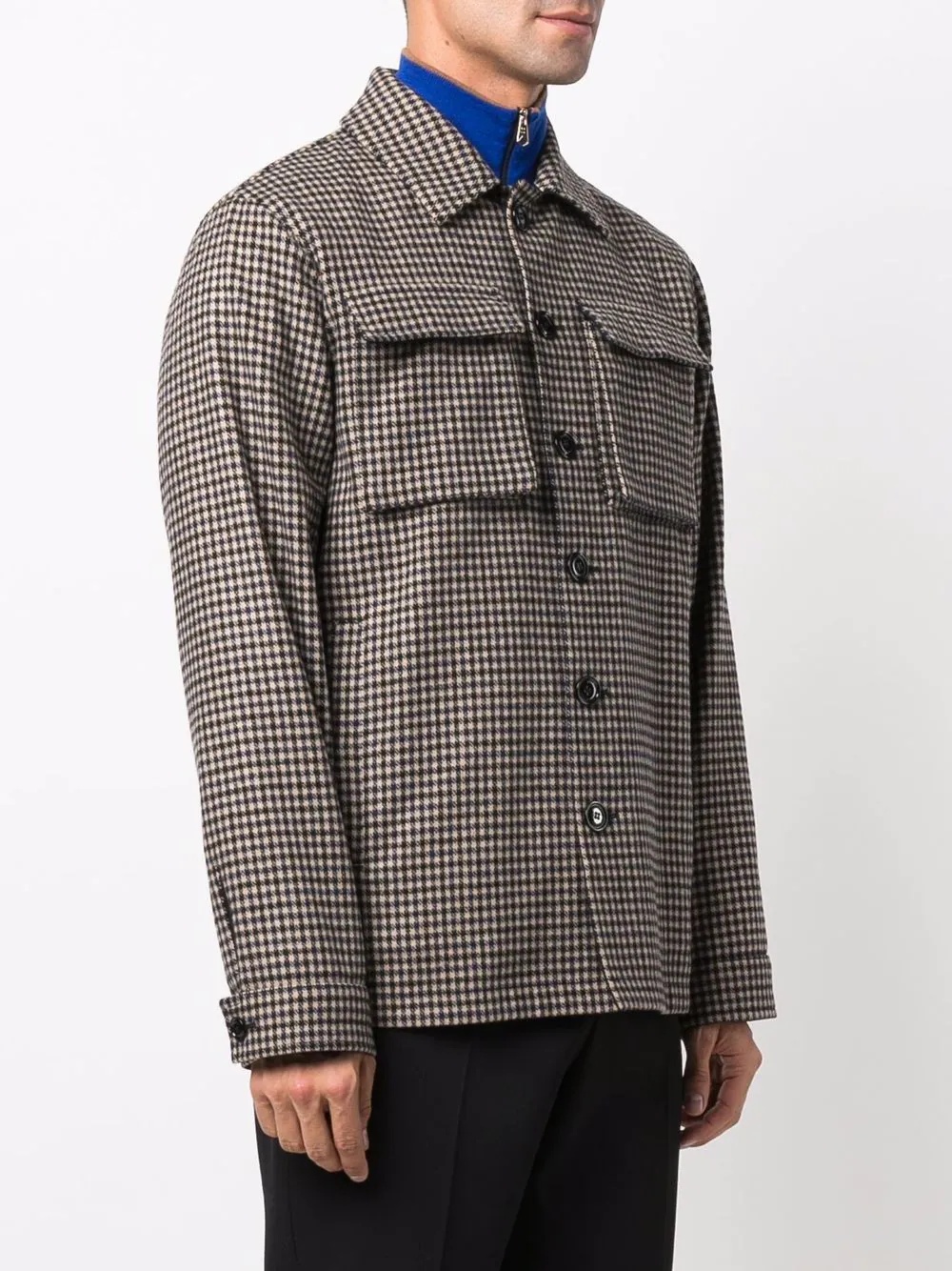 chest-pocket shirt jacket - 3