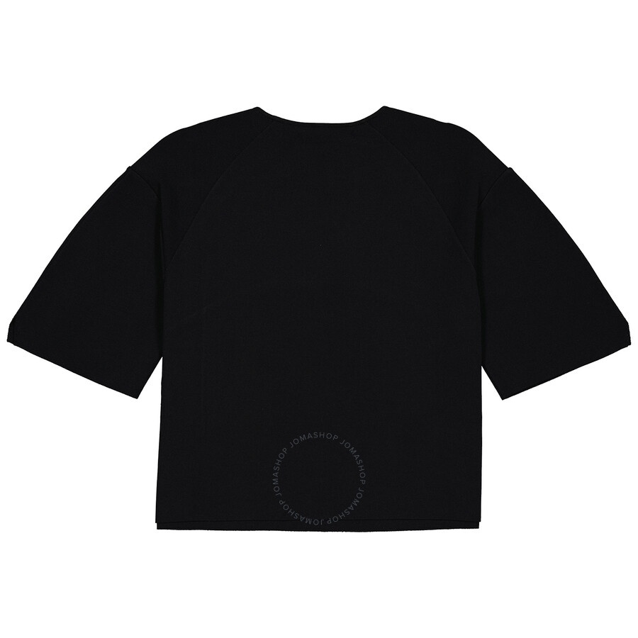 Stella McCartney Ladies Black Piped Seam Cropped Top - 2