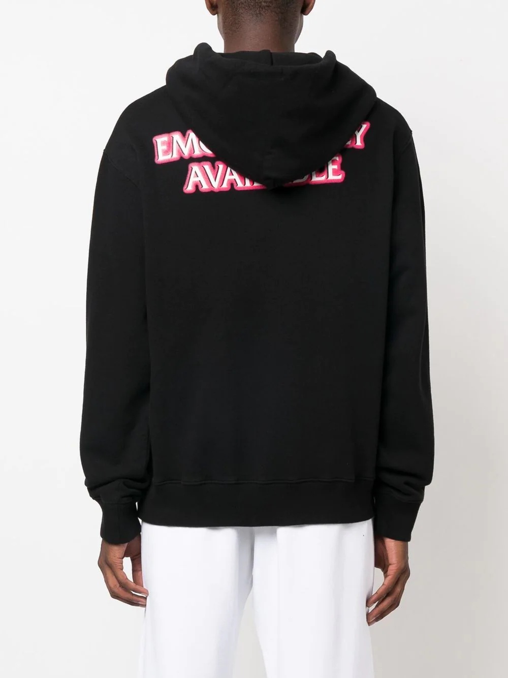 slogan-print logo hoodie - 4