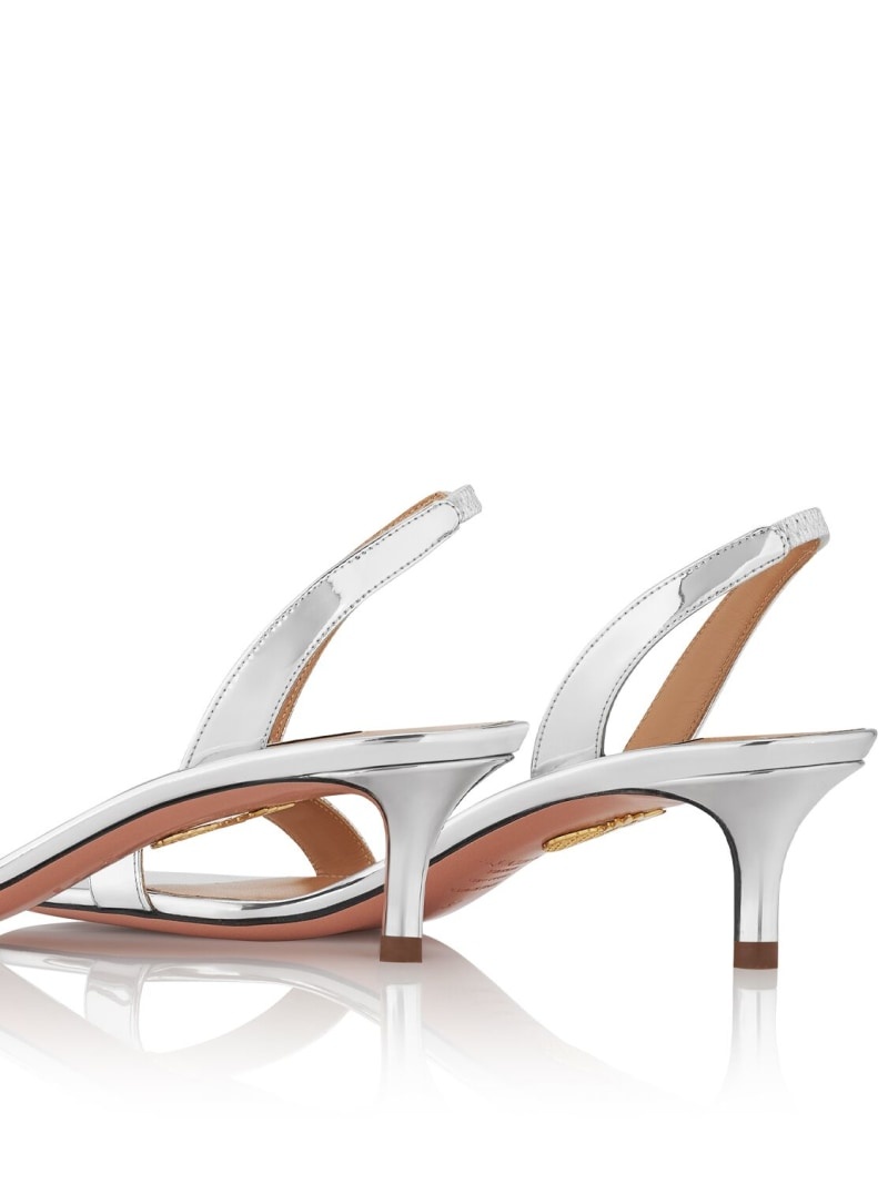 50mm So Nude leather slingback sandals - 5