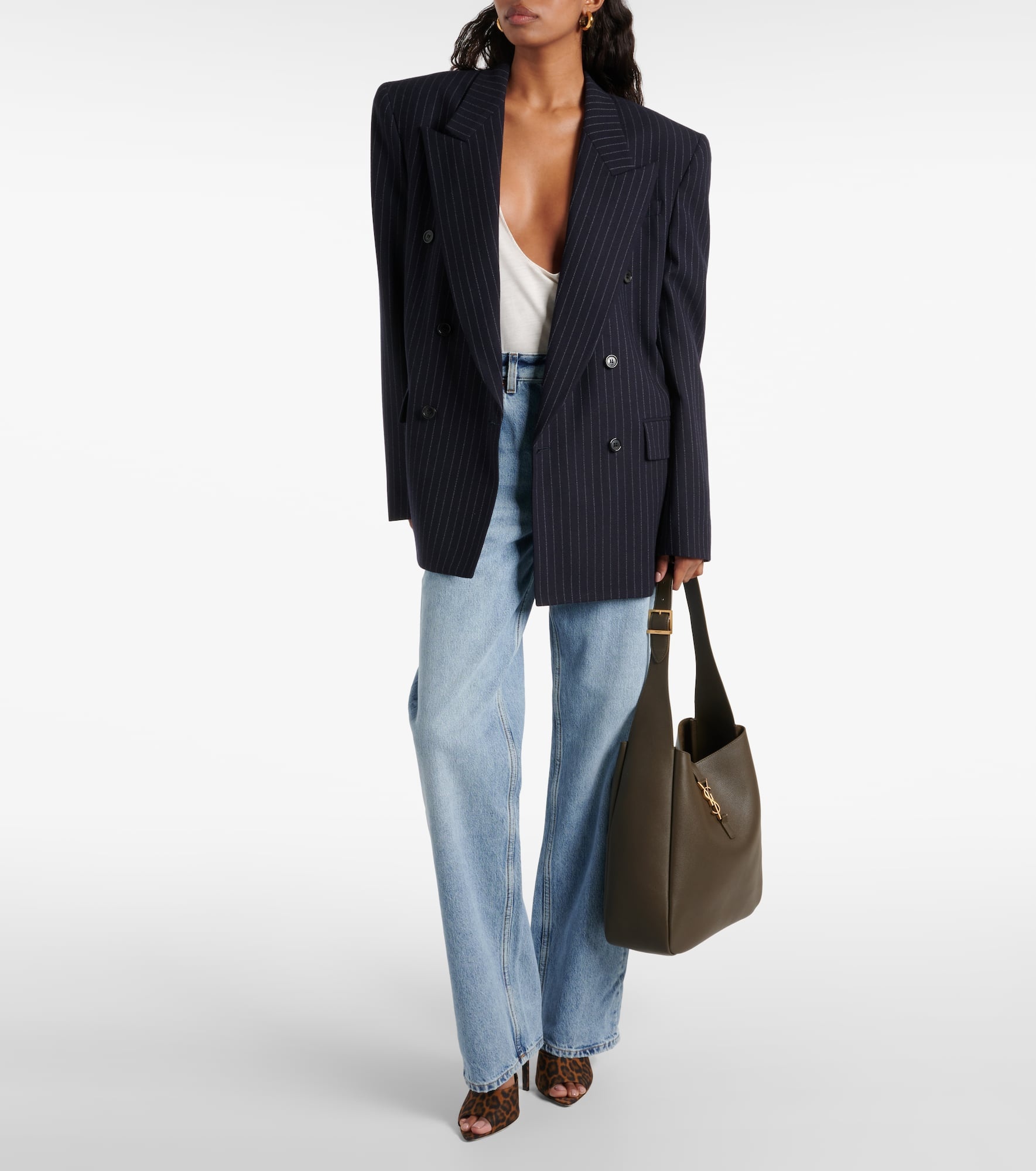 Le 5 à 7 Large leather shoulder bag - 5
