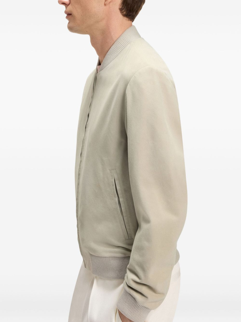 x David Beckham leather bomber jacket - 4
