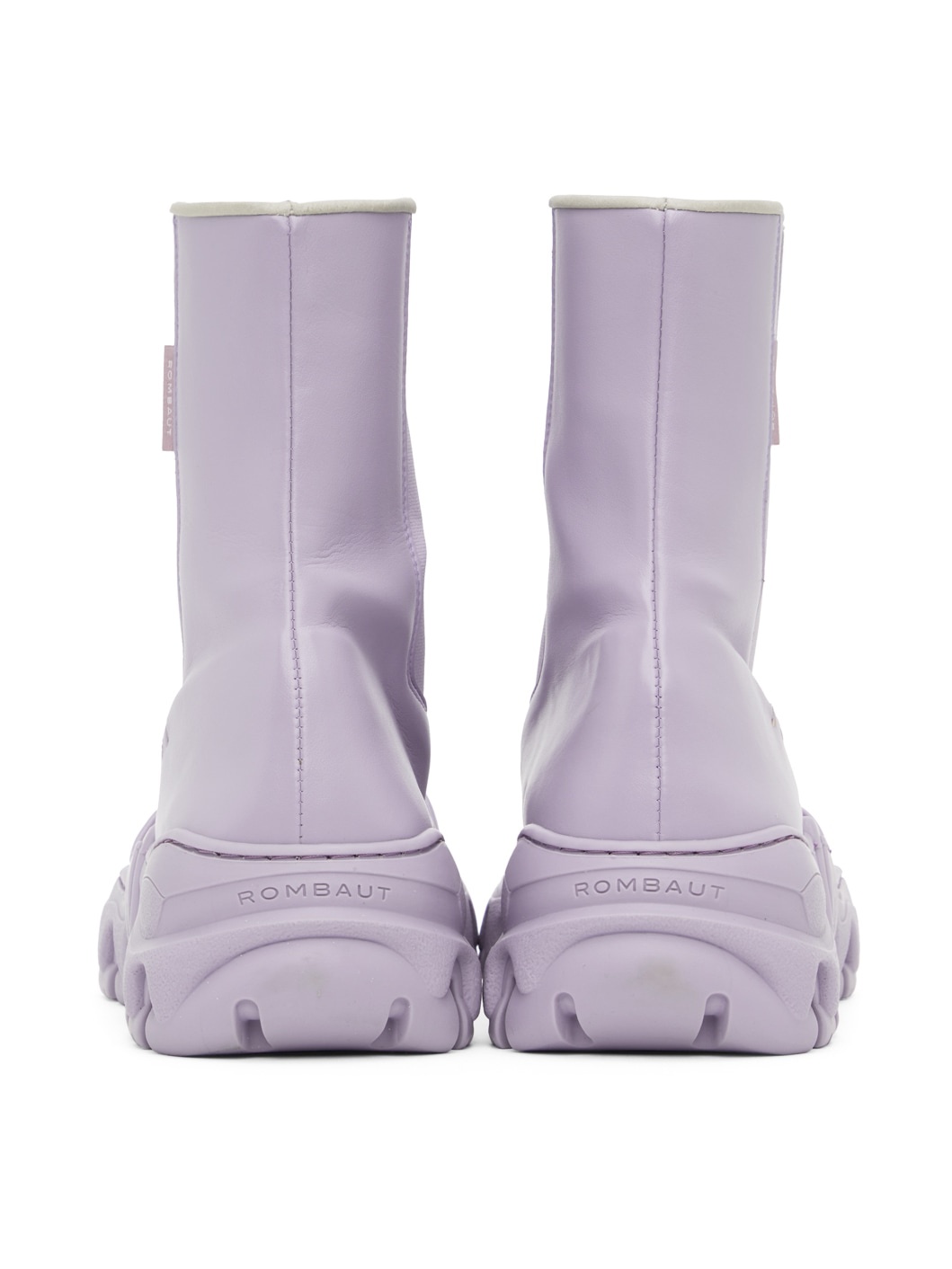 Purple Boccaccio II Apple Leather Chelsea Boots - 2