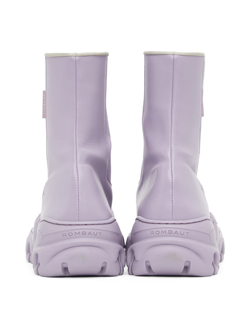 Purple Boccaccio II Apple Leather Chelsea Boots 2