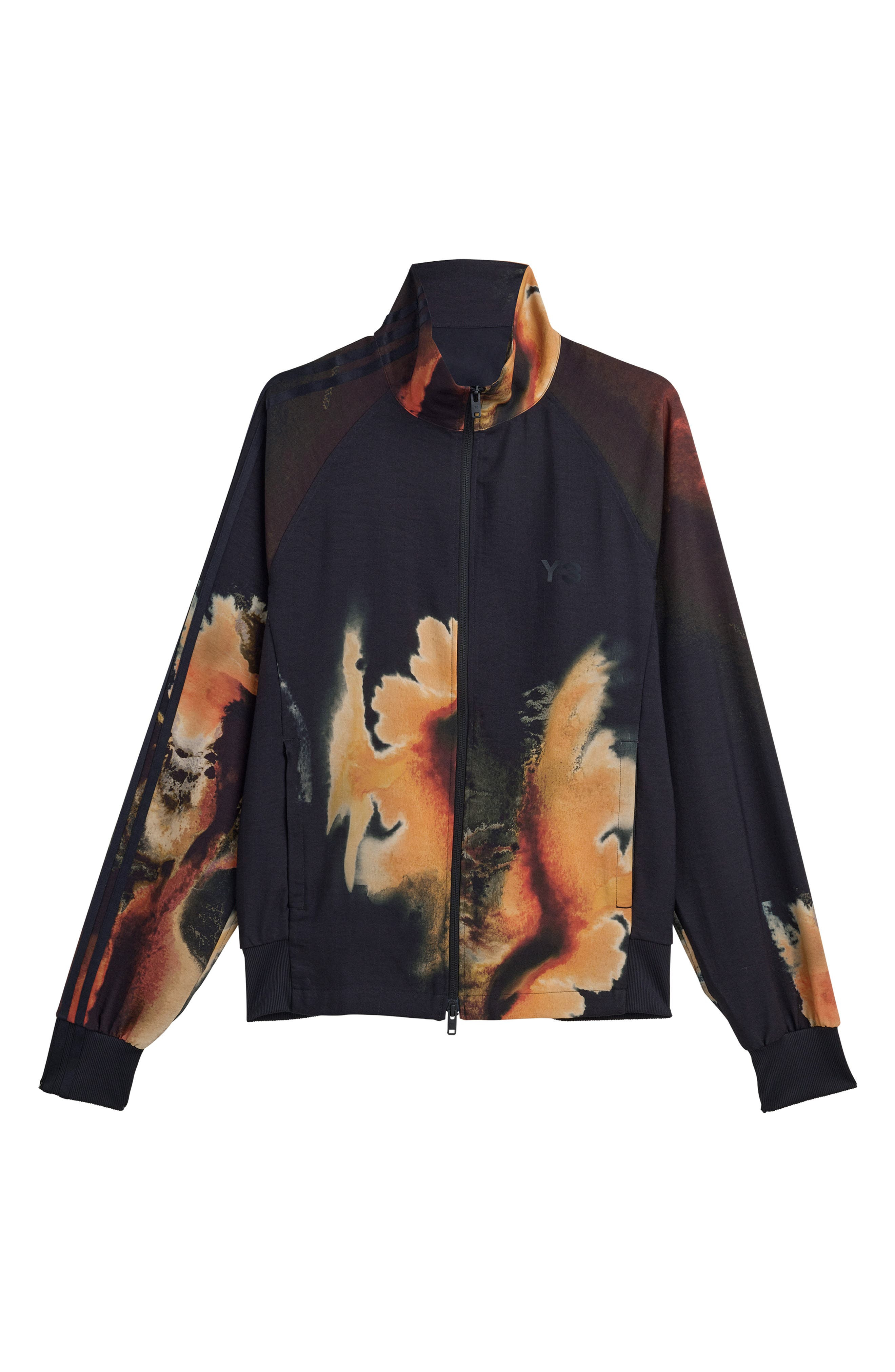Y-3 Allover Print 3-Stripes Track Jacket in Black/Multicolor at Nordstrom - 5