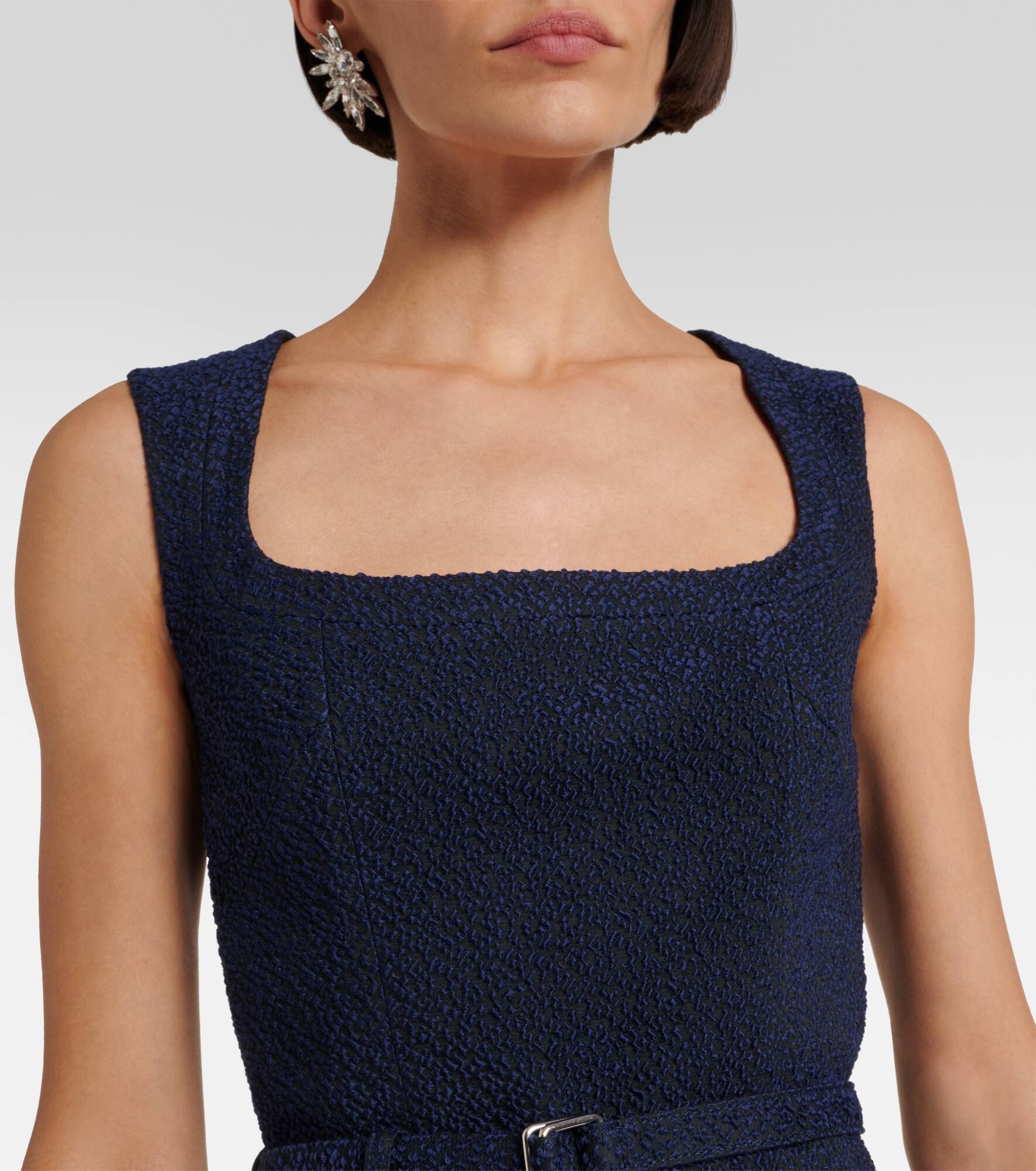 Pinah cotton-blend bouclé midi dress - 4