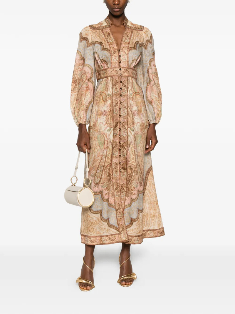 Zimmermann Wanderlust Plunge Midi Dress outlook