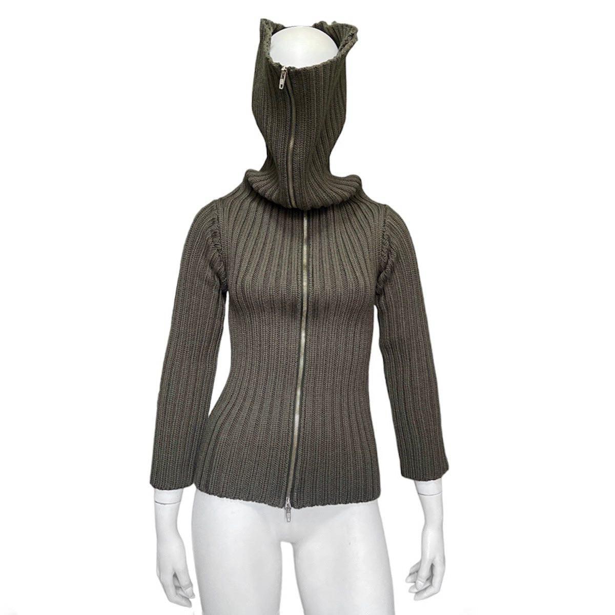 Maison Martin Margiela Fall 1998 'Flat' Collection Green Envelope Knit Jacket - 6