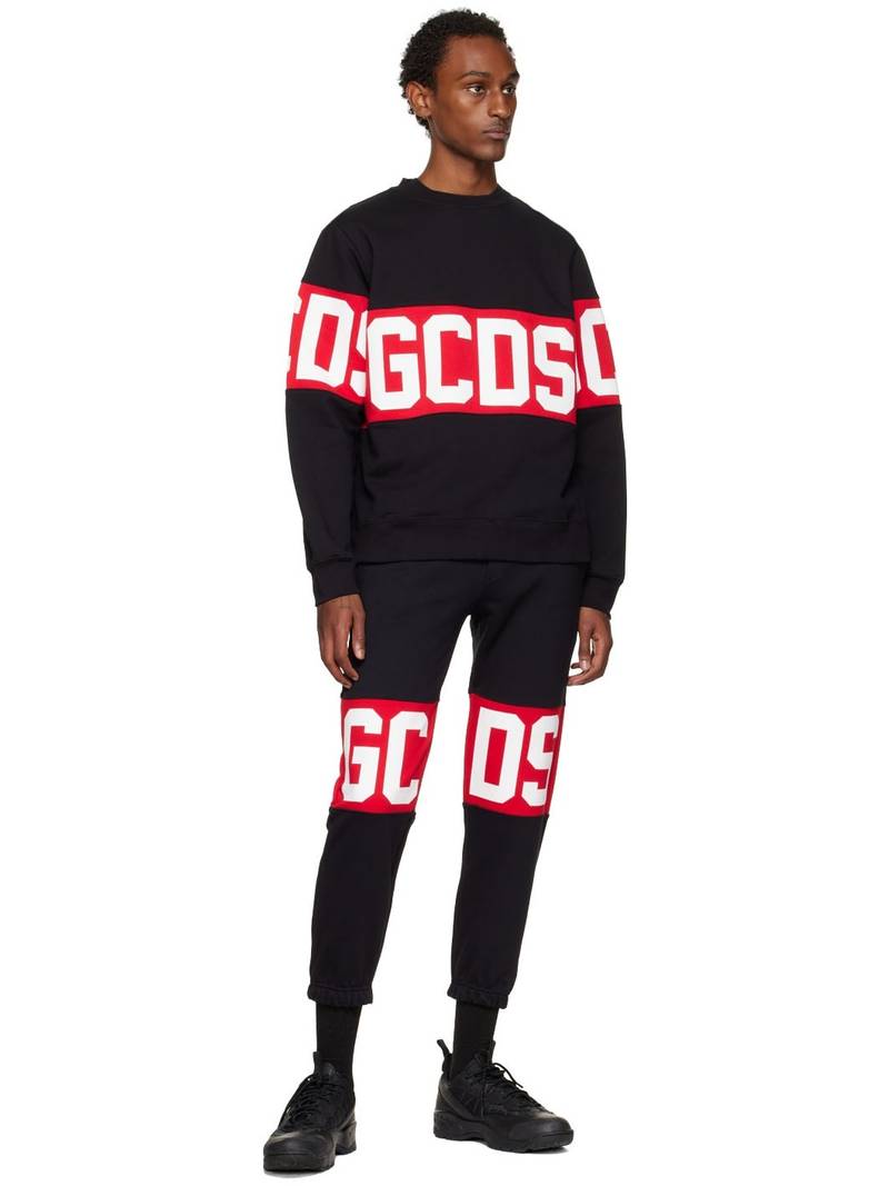 GCDS Black Band Lounge Pants outlook