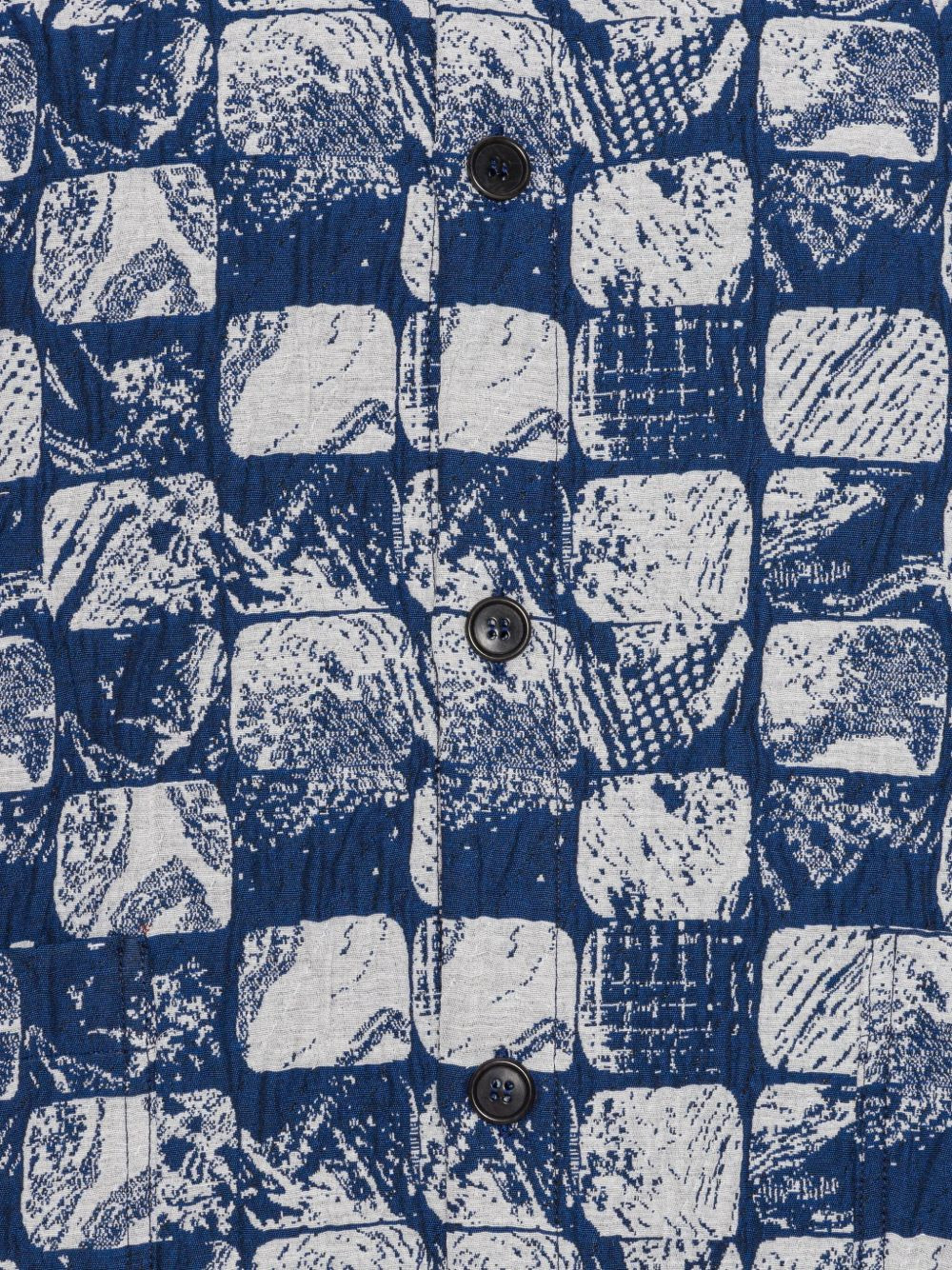 geometric-print long-sleeves shirt - 3