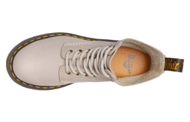 (WMNS) Dr. Martens 1460 Pascal Virginia Leather Lace Up Boots 'Vintage Taupe' 30920348 - 4
