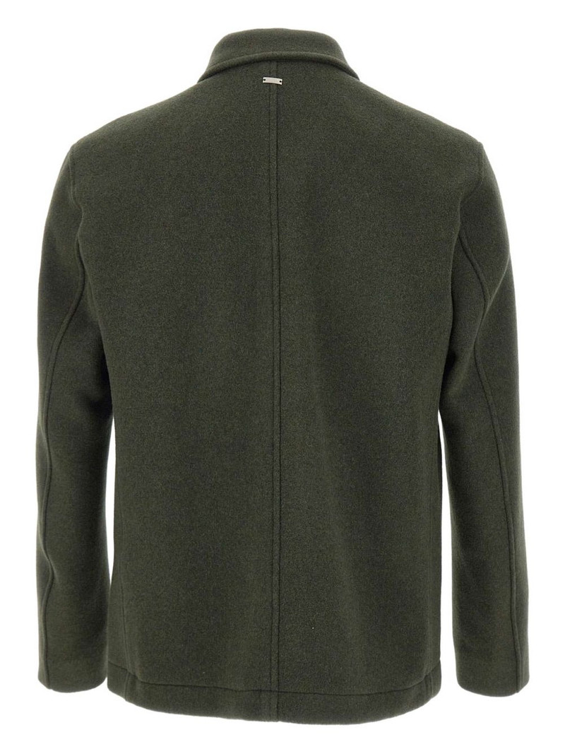 Herno patch-pocket button-fastening shirt jacket outlook