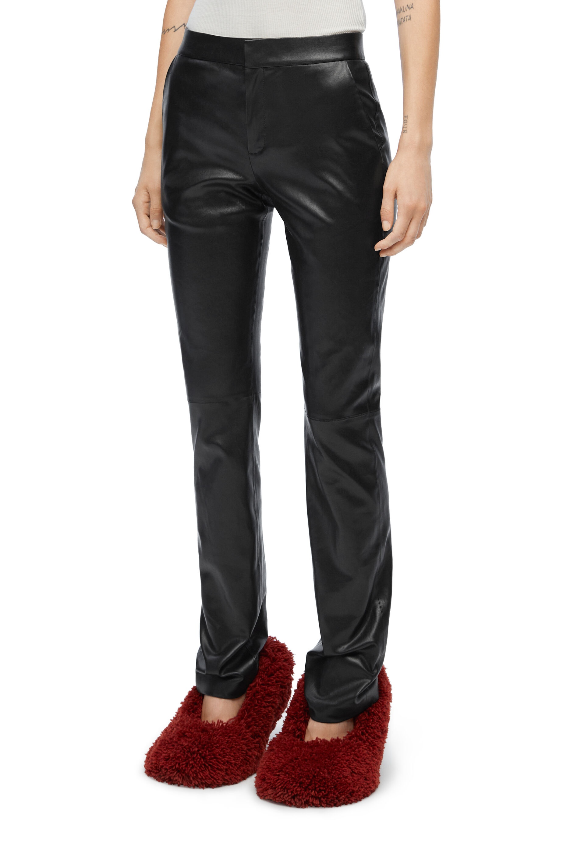 Skinny trousers in nappa lambskin - 3