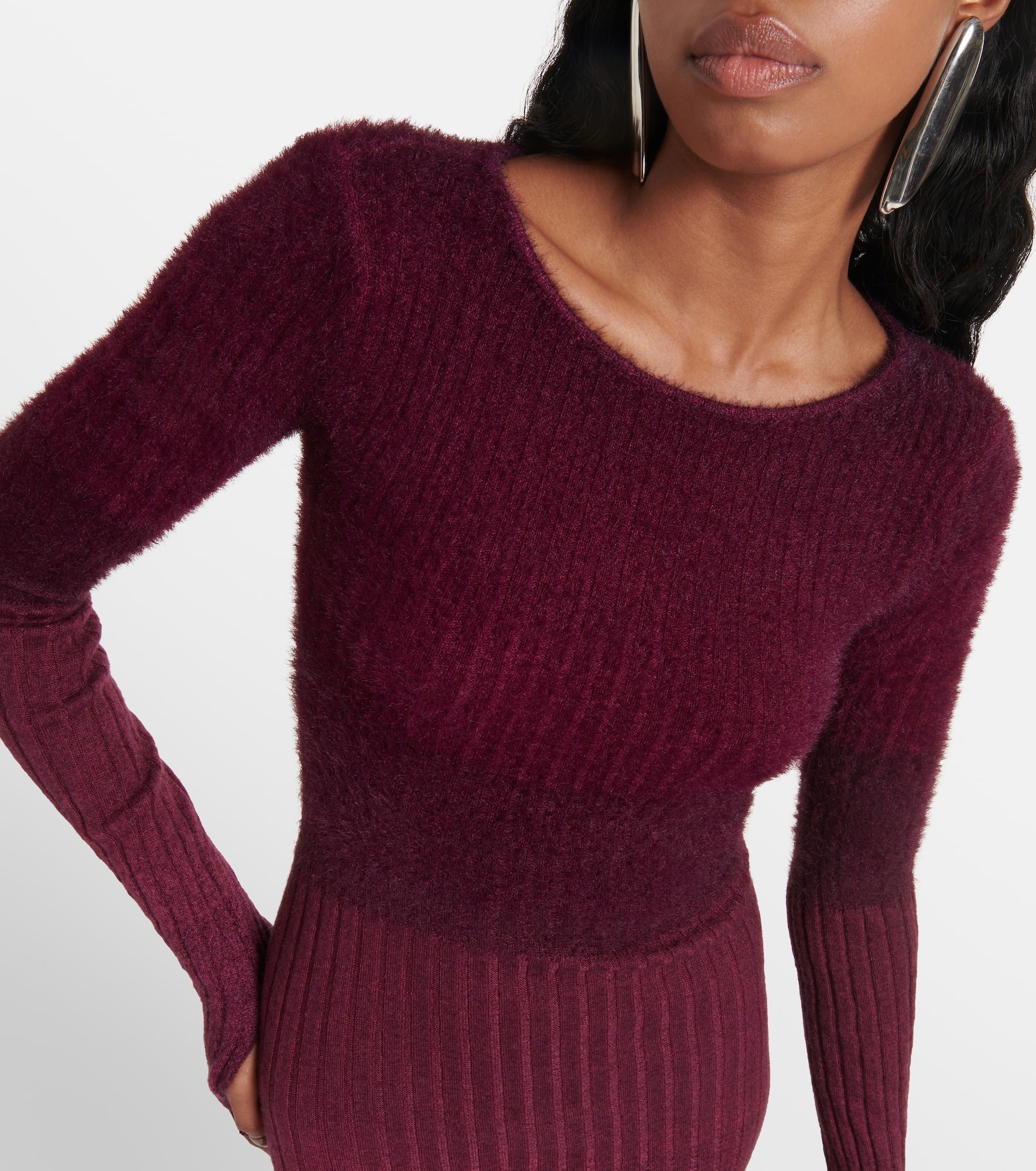 Reversible colorblocked midi dress - 4