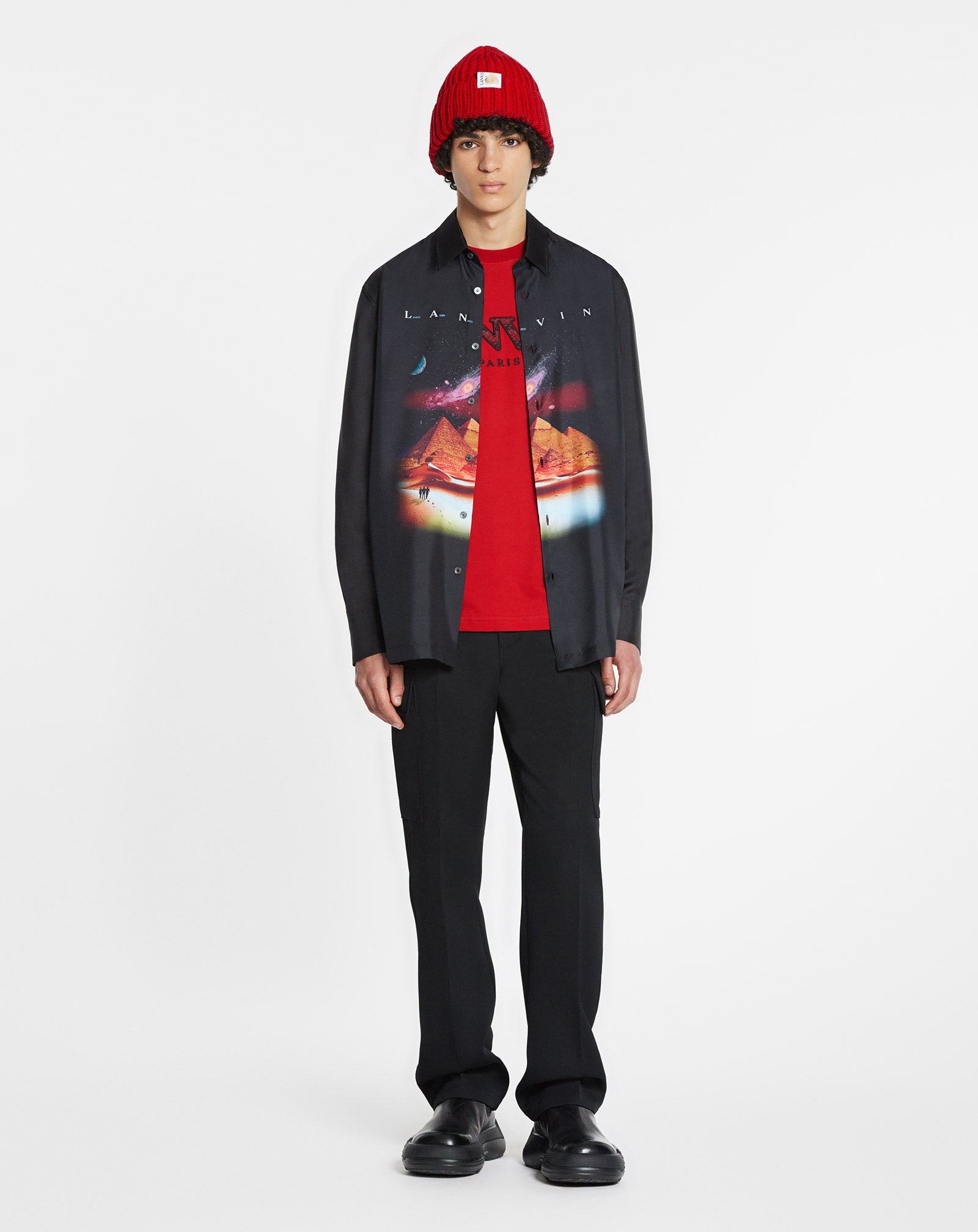 CASUAL SHIRT WITH SCI-FI PRINT - 8