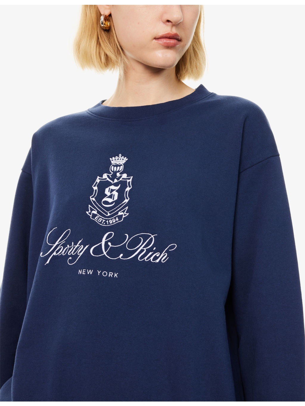 Vendome Embroidered Crewneck Cotton-Jersey Sweatshirt - 5