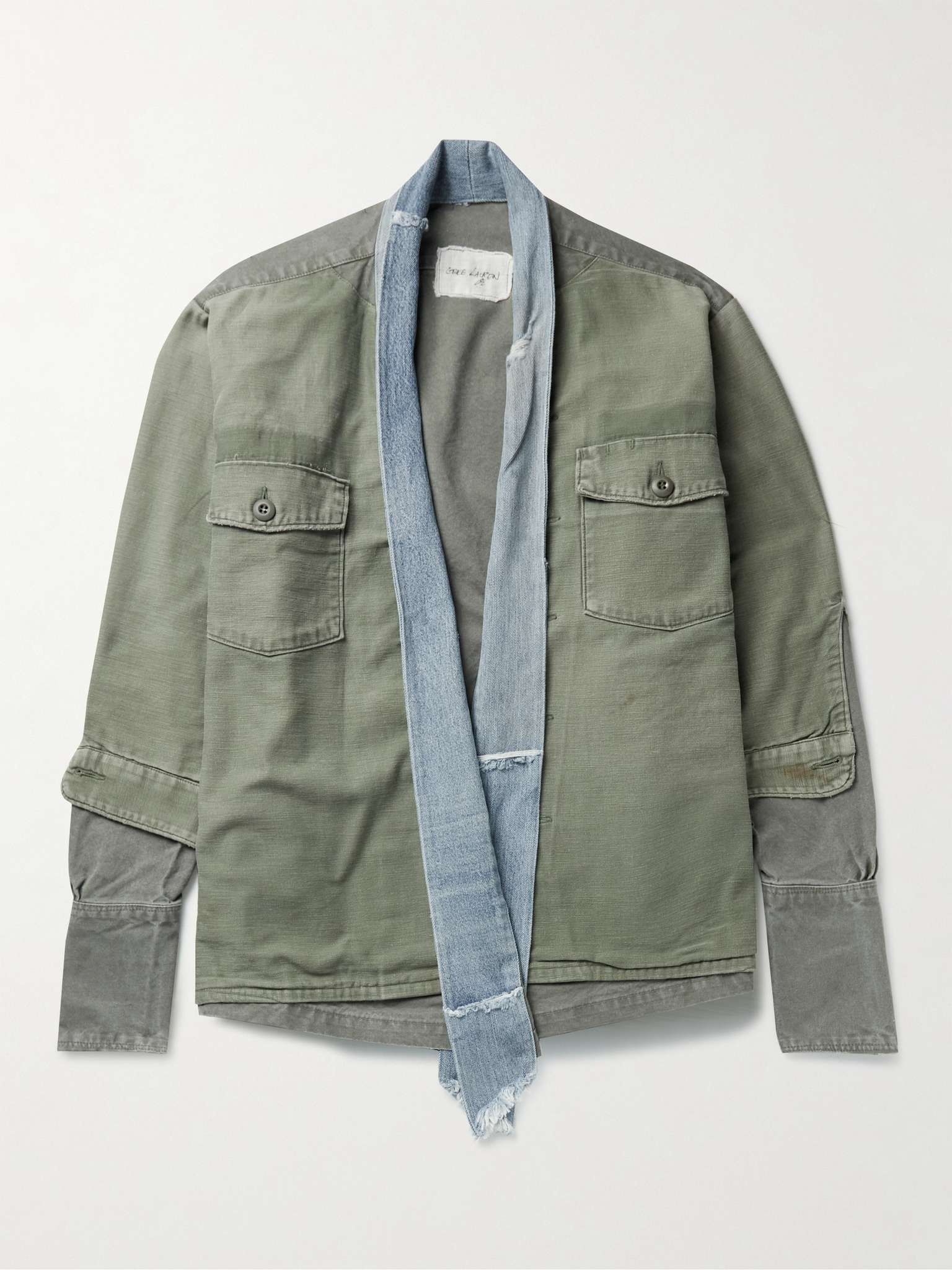 Baker Layered Denim-Trimmed Cotton Shirt Jacket - 1