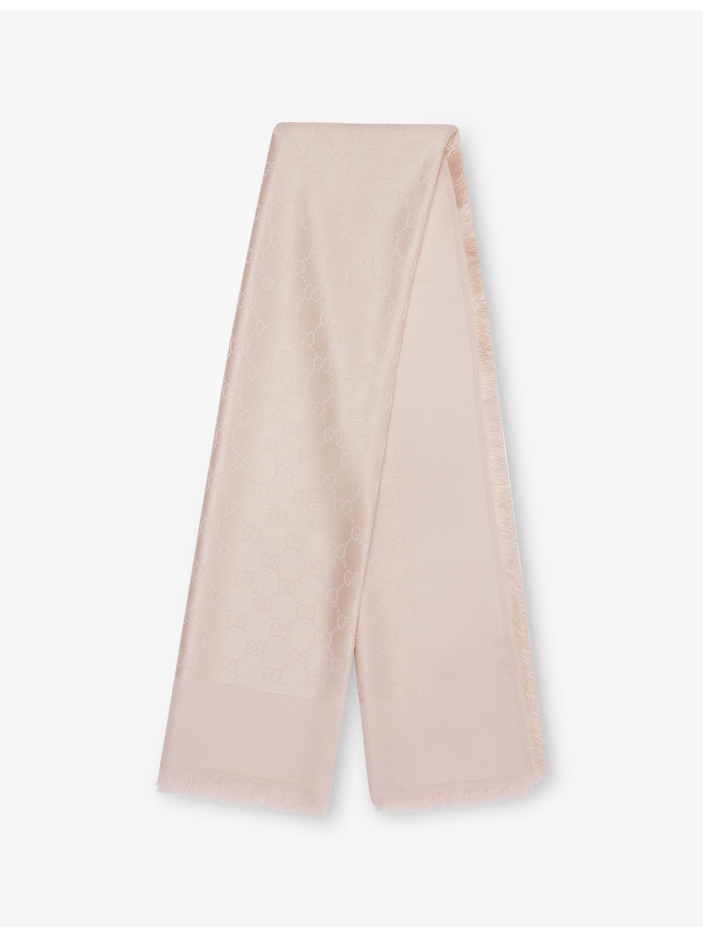 Sirens Monogram Cotton And Silk Scarf - 1