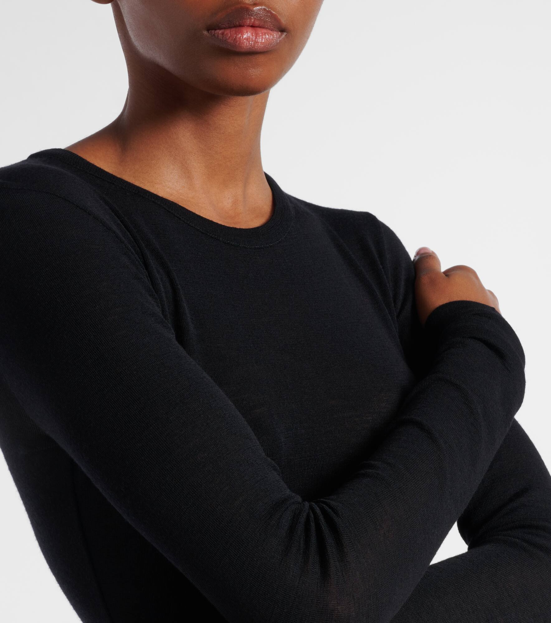 Wool jersey bodysuit - 5