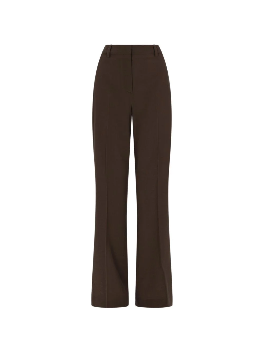 high-waisted flared trousers - 1